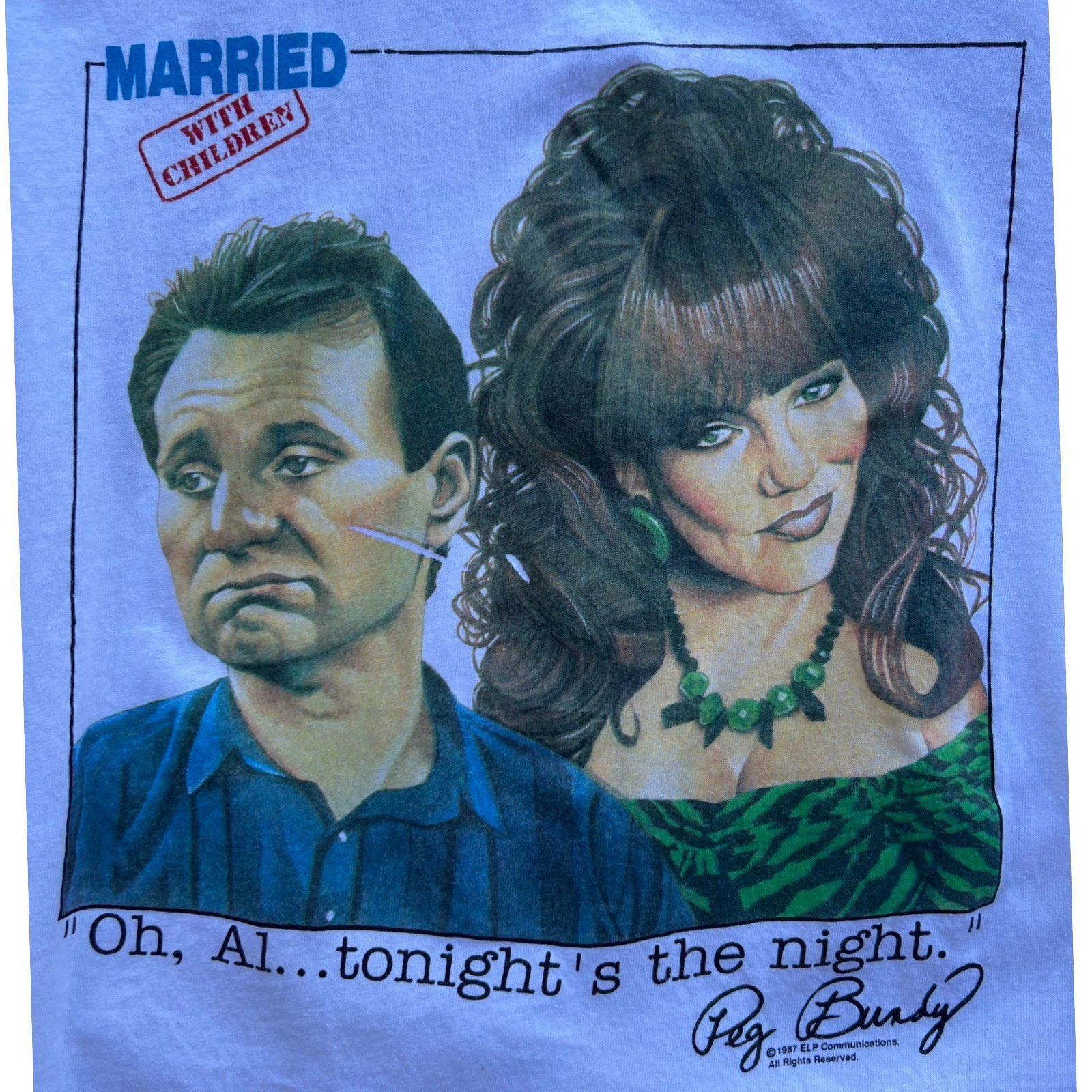Designer 1987 Married W/ Children AL & Peg Vintage Shirt — M — Size US M / EU 48-50 / 2 - 2 Thumbnail