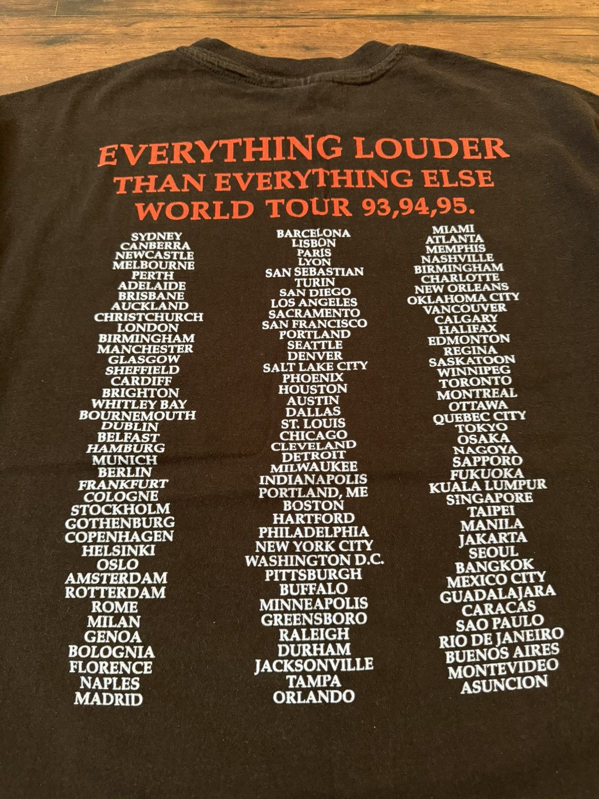 Band Tees × Hanes SUPER RARE Vintage MeatLoaf World Tour 93,94,95 Tee Size US XL / EU 56 / 4 - 6 Thumbnail