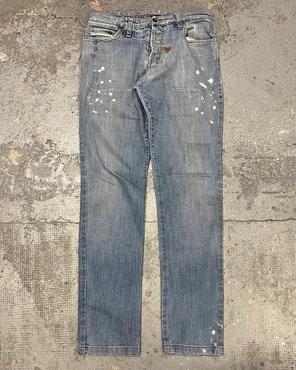 Dolce & Gabbana × Vintage SS2006 Dolce Gabbana Blue Distressed Denim Jeans Size US 32 / EU 48 - 1 Thumbnail