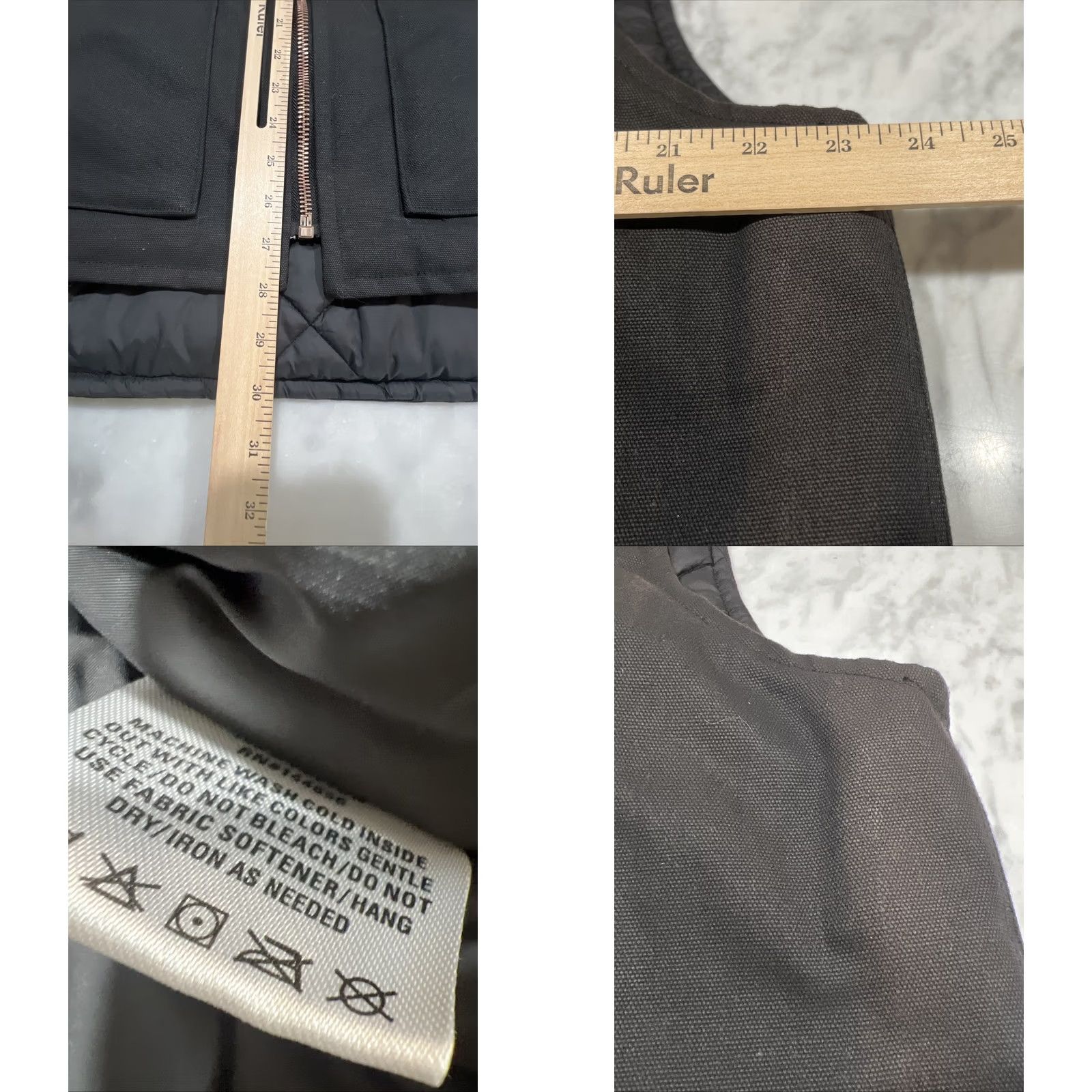 Logo 7 Ruger Vest Men Large Lined Full Zip Canvas Logo Pockets Black Faded Size US L / EU 52-54 / 3 - 9 Thumbnail
