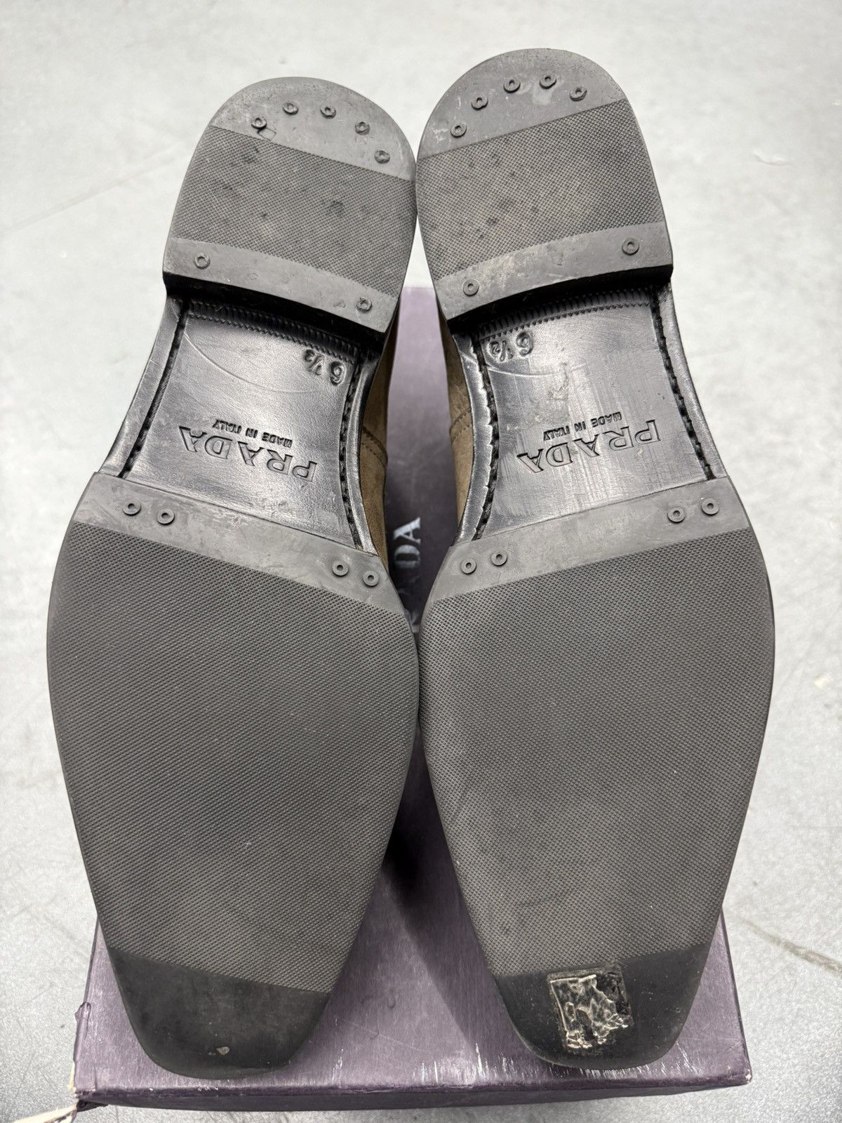 Prada Prada Capra Nero Brown Suede Dress Shoes Prada 6.5 / US 8 Size US 8 / EU 41 - 12 Thumbnail