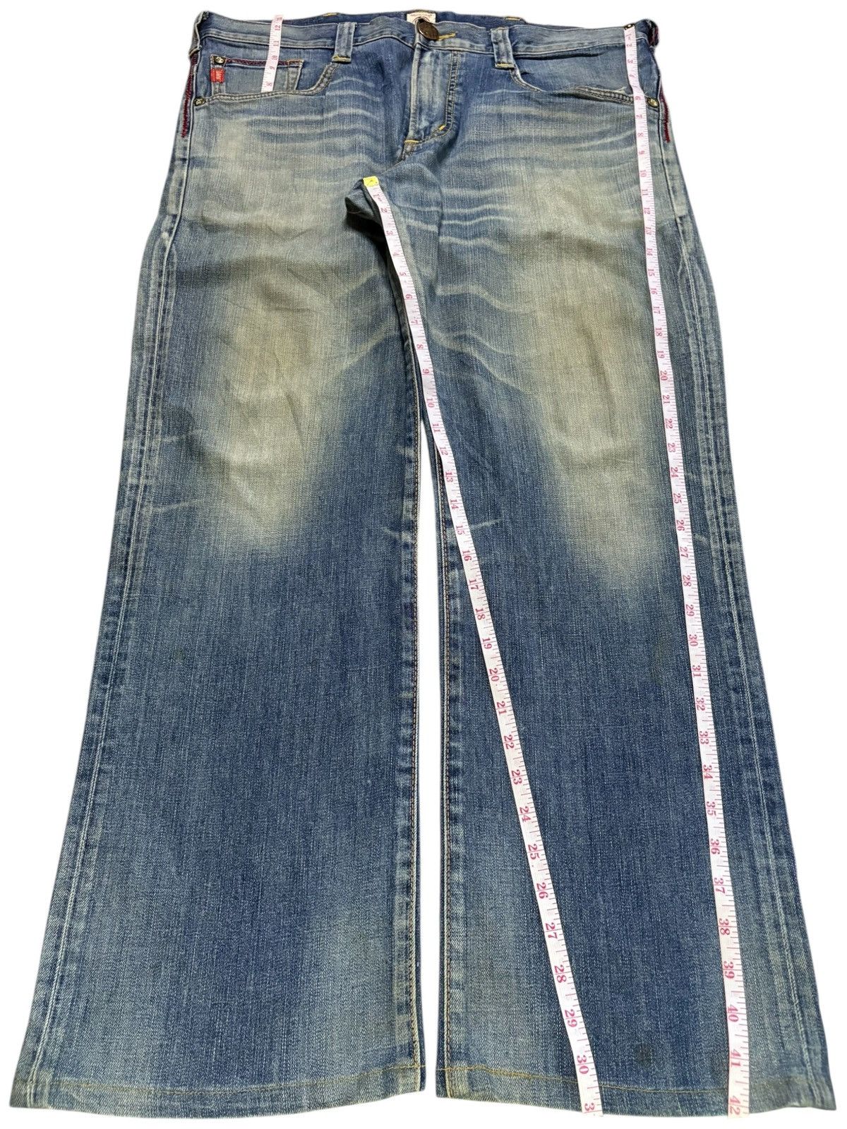 Edwin Vintage Edwin Blue Trip Mud Wash Baggy Jeans Size US 40 / EU 56 - 14 Thumbnail