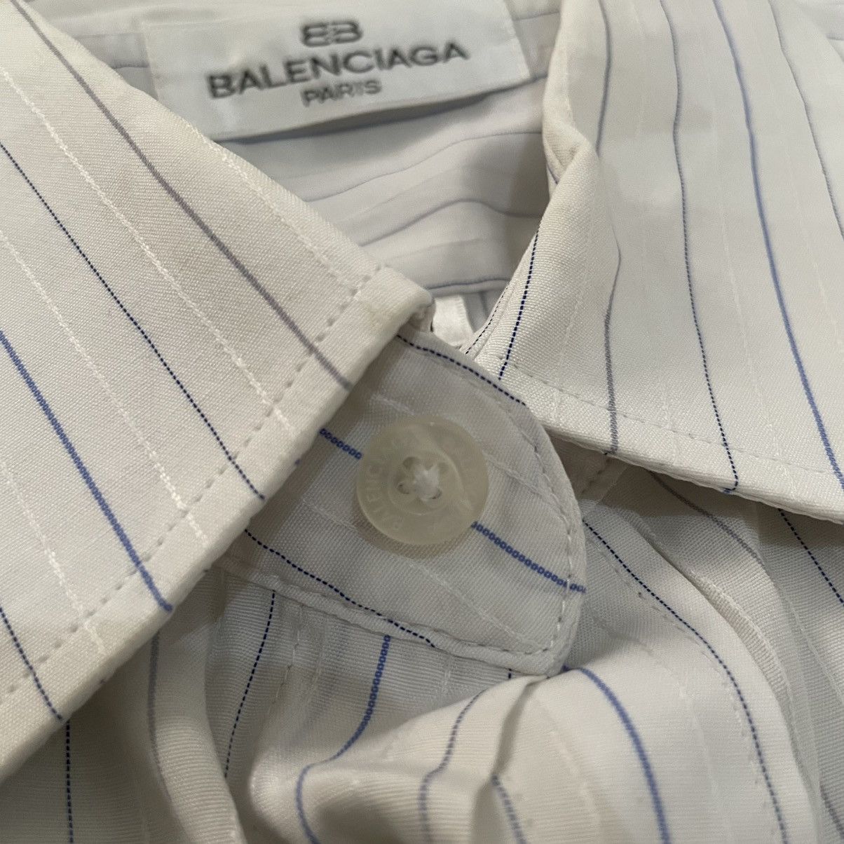 Balenciaga Balenciaga Button Up Shirt Short Sleeve Workwear Size US L / EU 52-54 / 3 - 5 Thumbnail