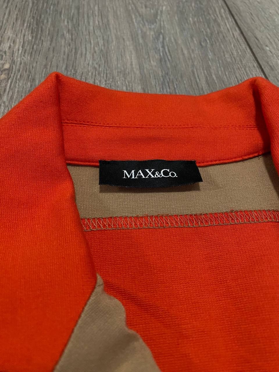 MAX&Co. Vintage Max&Co Max Mara Blazer Stripe Orange Beige Buttons Size M / US 6-8 / IT 42-44 - 3 Thumbnail