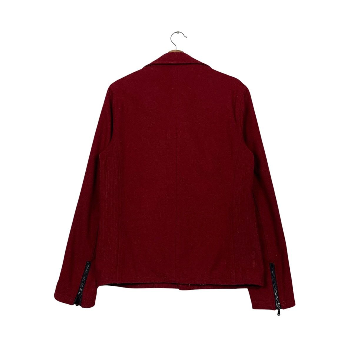 semanticdesign SEMANTIC DESIGN Asymmetrical Double Collar Jacket #2173-C96 Size US L / EU 52-54 / 3 - 7 Thumbnail