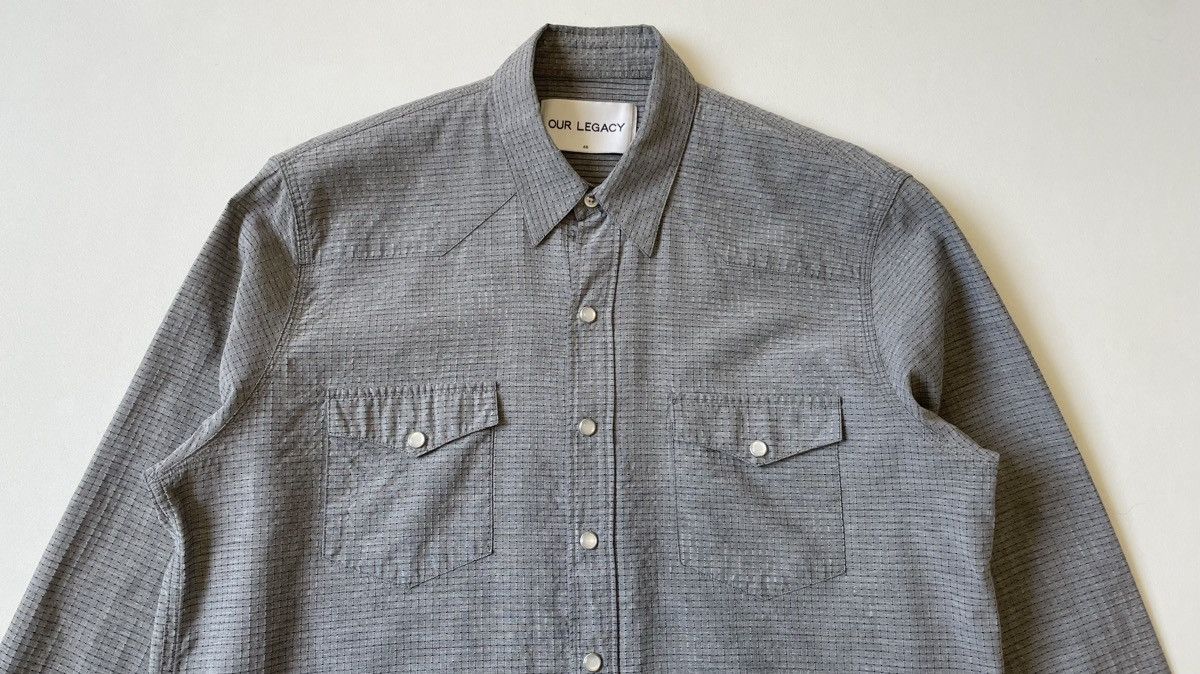 Our Legacy Sample ‘Grid Check Nylon’ Western Shirt Size US M / EU 48-50 / 2 - 3 Thumbnail