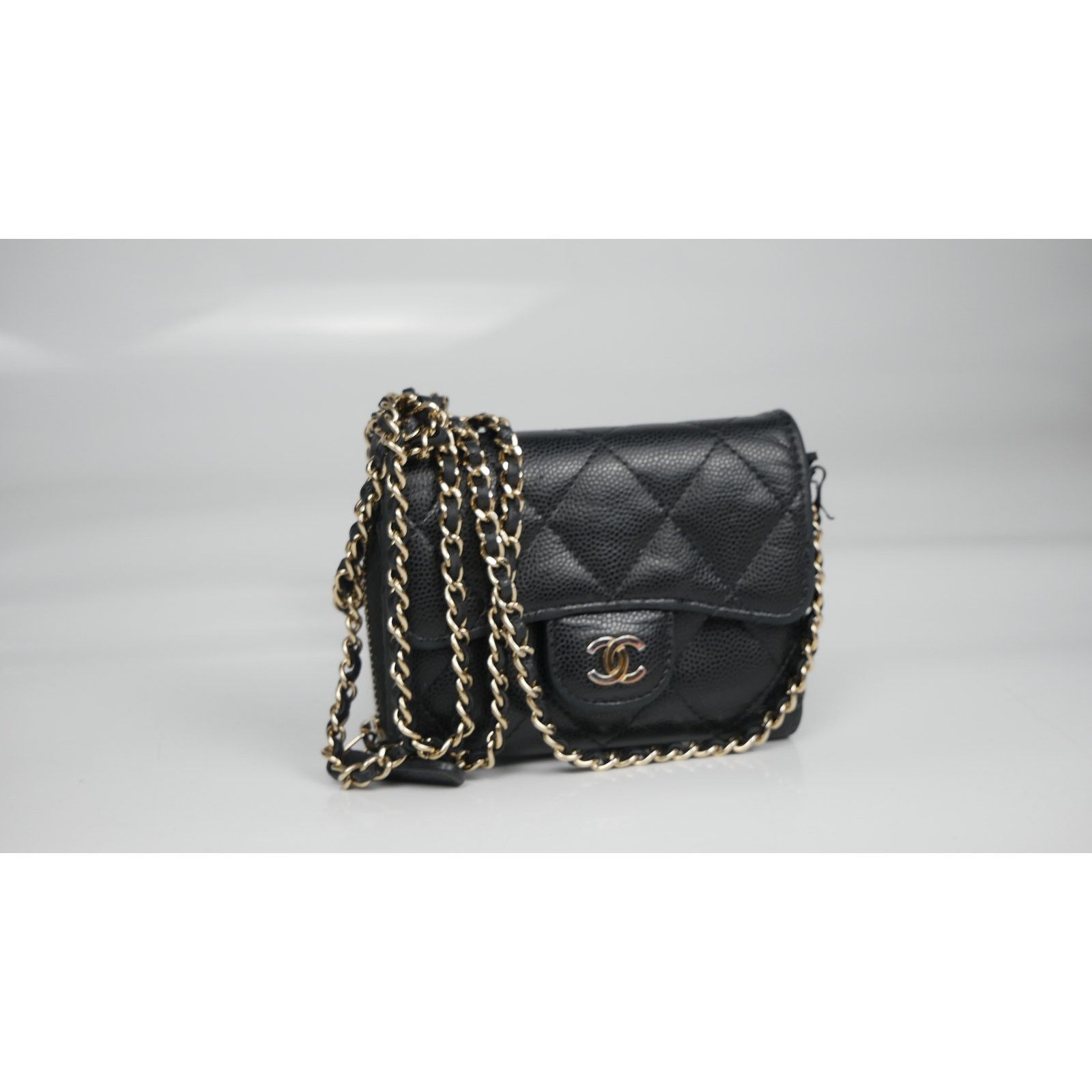 Chanel Chanel Black Caviar Leather Micro Bag Size ONE SIZE - 2 Thumbnail