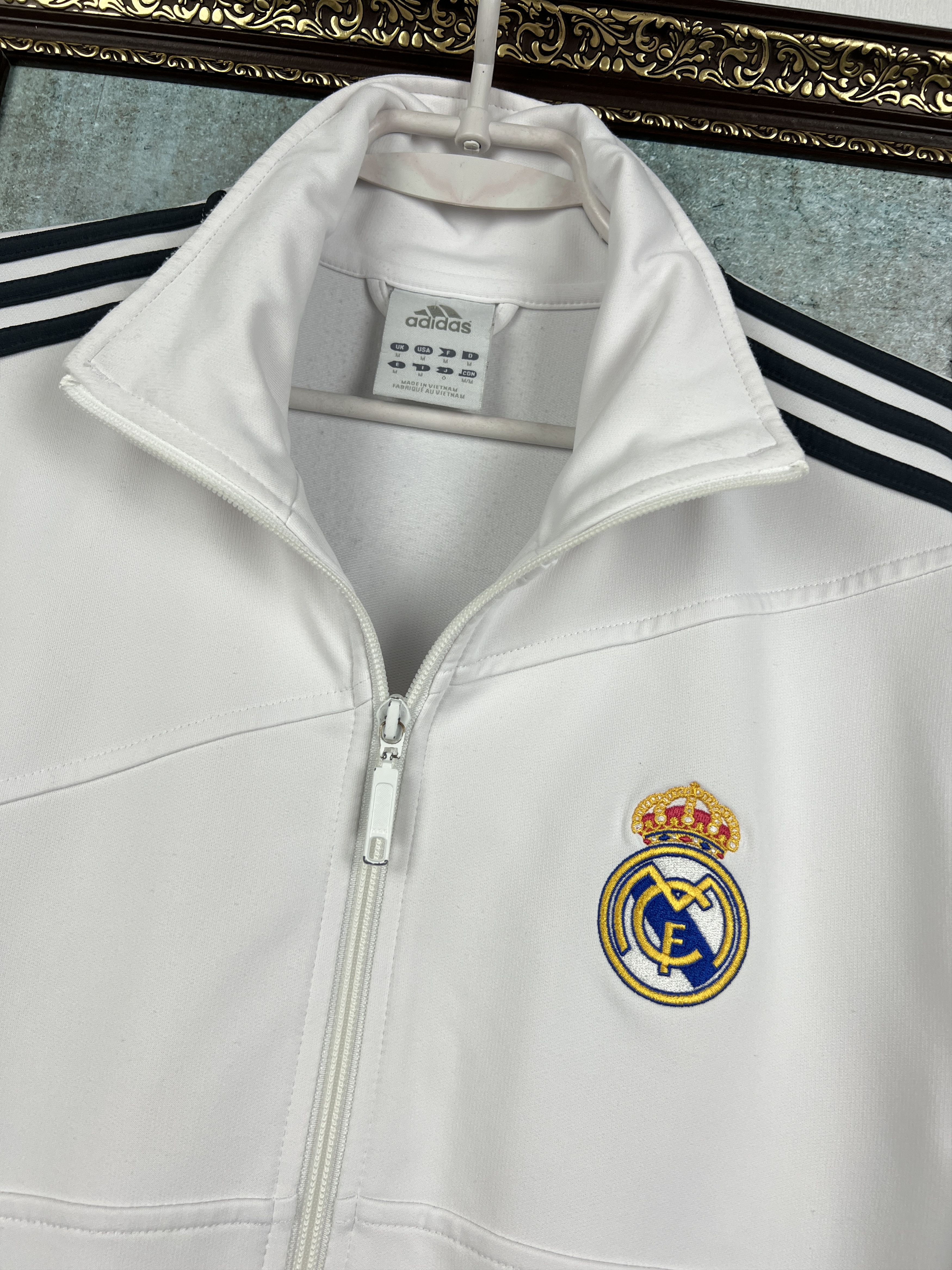 Adidas Vintage Adidas Real Madrid Football Jacket Soccer Track Top Size US M / EU 48-50 / 2 - 3 Thumbnail