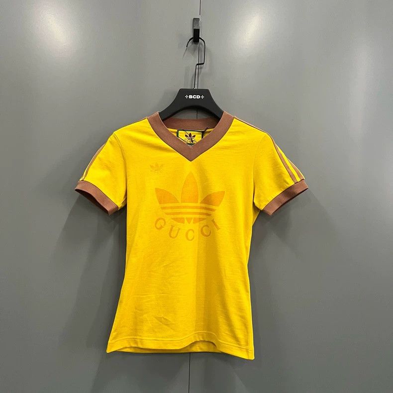 Gucci Gucci Co-branded adidas originals yellow clover short sleev Size US XS / EU 42 / 0 - 1 Thumbnail