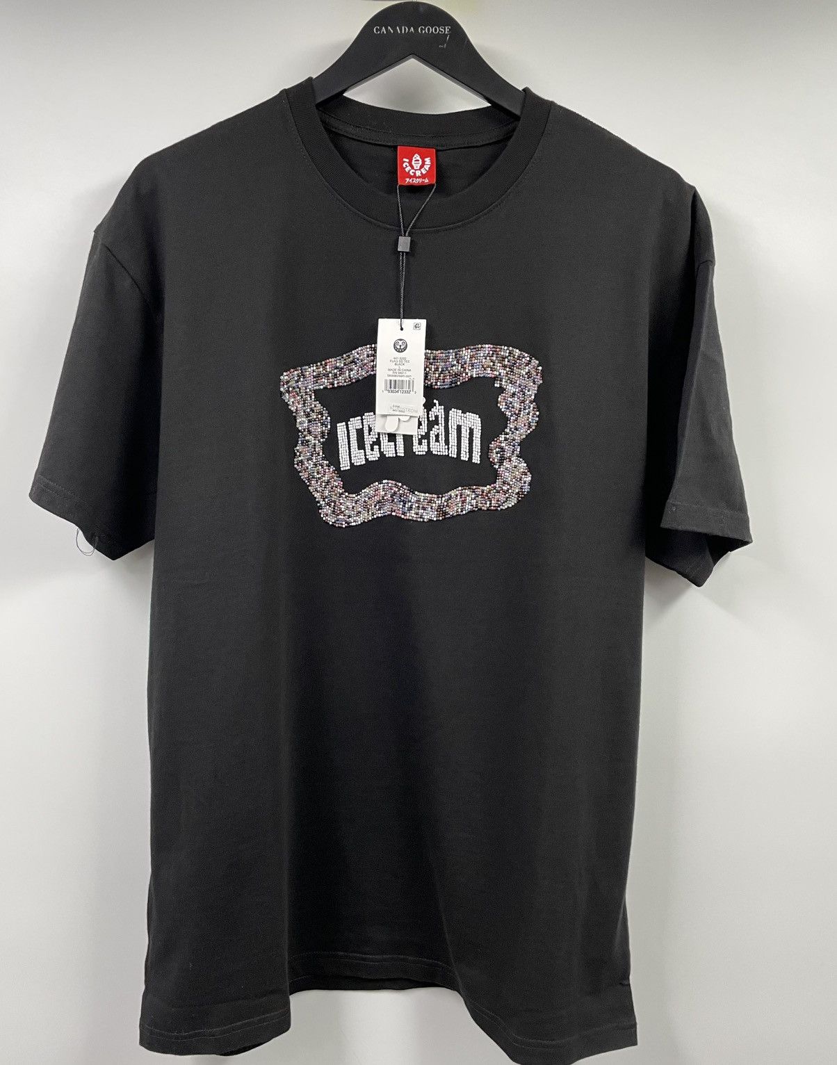 Icecream Ice Cream Flag Bead Logo Black T-Shirt Large Size US L / EU 52-54 / 3 - 1 Thumbnail