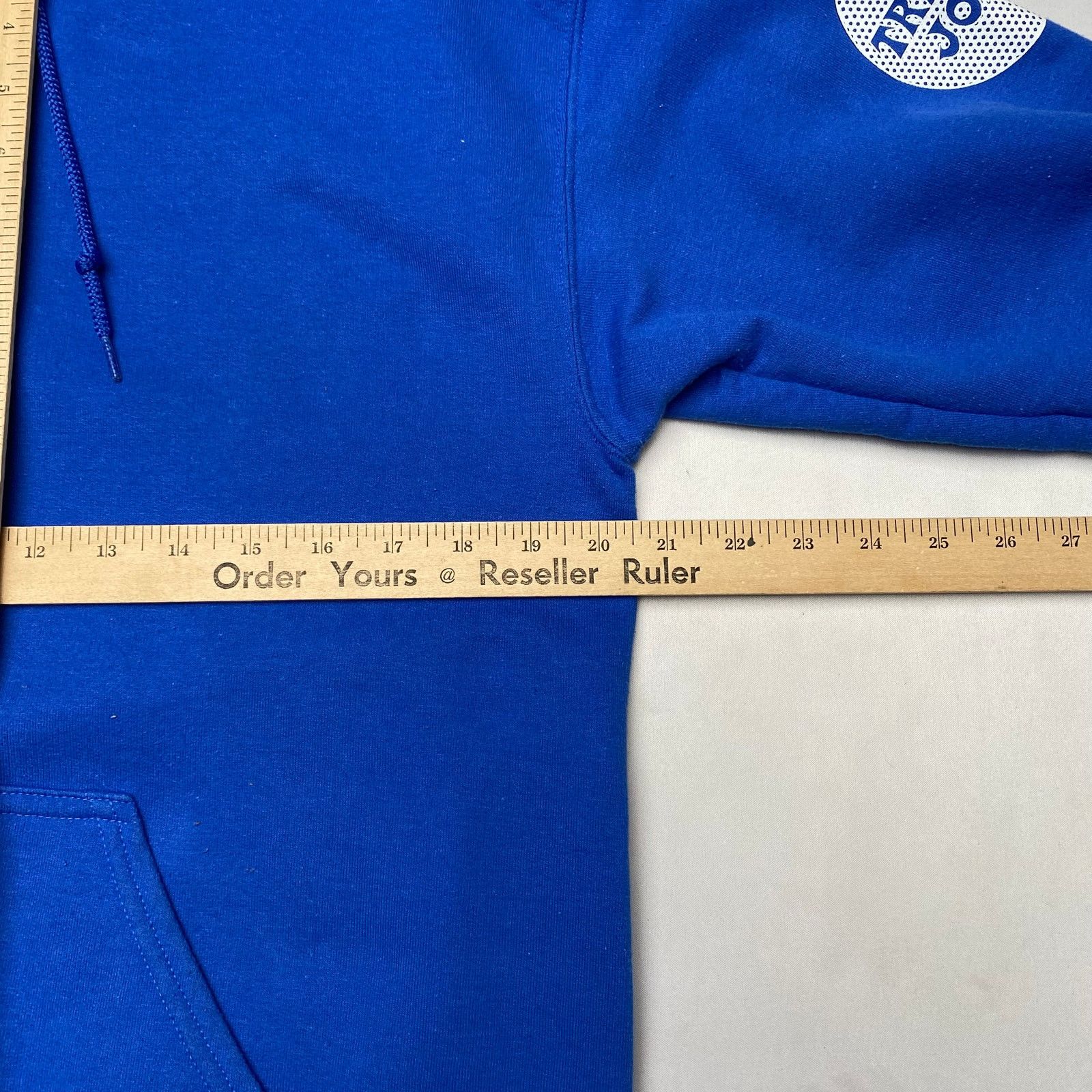 Gildan Trader Joe's Full Zip Hoodie Men's Medium Employee Blue Logo Size US M / EU 48-50 / 2 - 7 Thumbnail