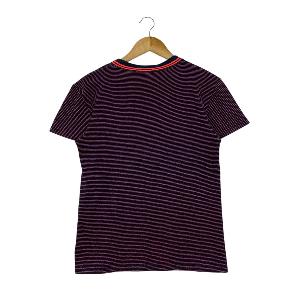 A.P.C. APC French Fashion Designer Casual Stripes Crewneck T-Shirt Size S / US 4 / IT 40 - 3 Thumbnail