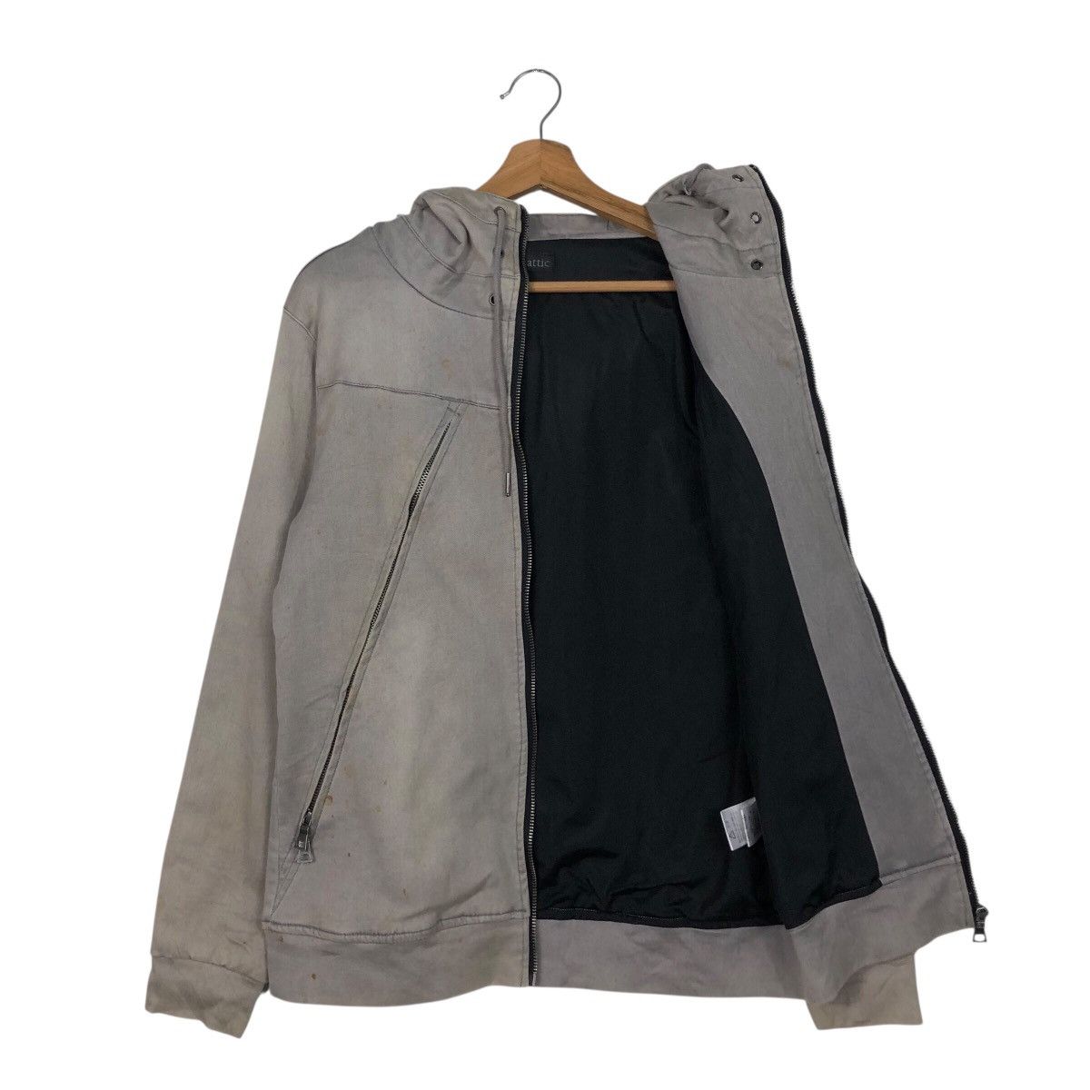 In The Attic In The Attic Archive Diagonal Zip System Hoodie Patina Fade Size US M / EU 48-50 / 2 - 13 Thumbnail