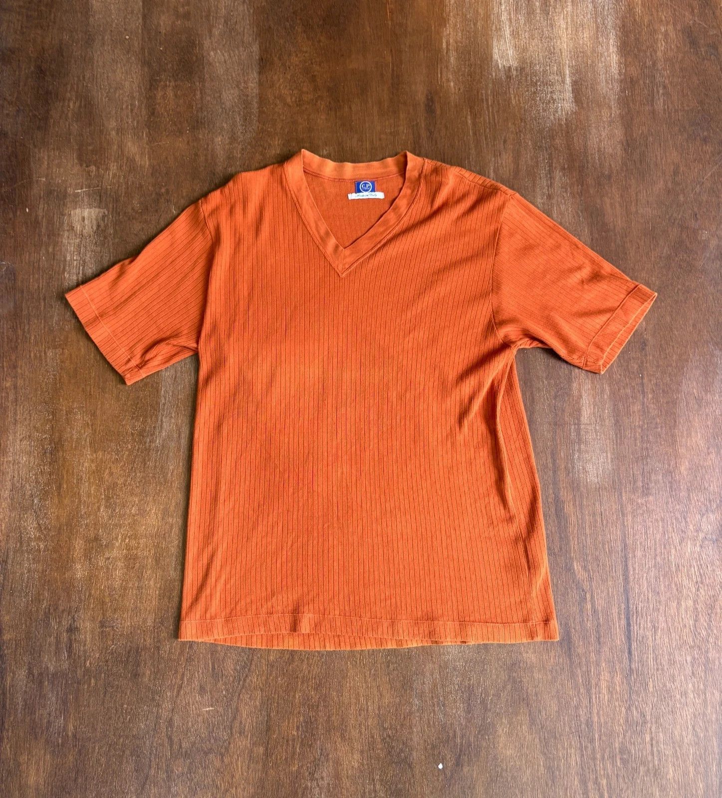 C.P. Company C.P. COMPANY Vintage Made in Italy V Neck Tee Size US L / EU 52-54 / 3 - 1 Thumbnail