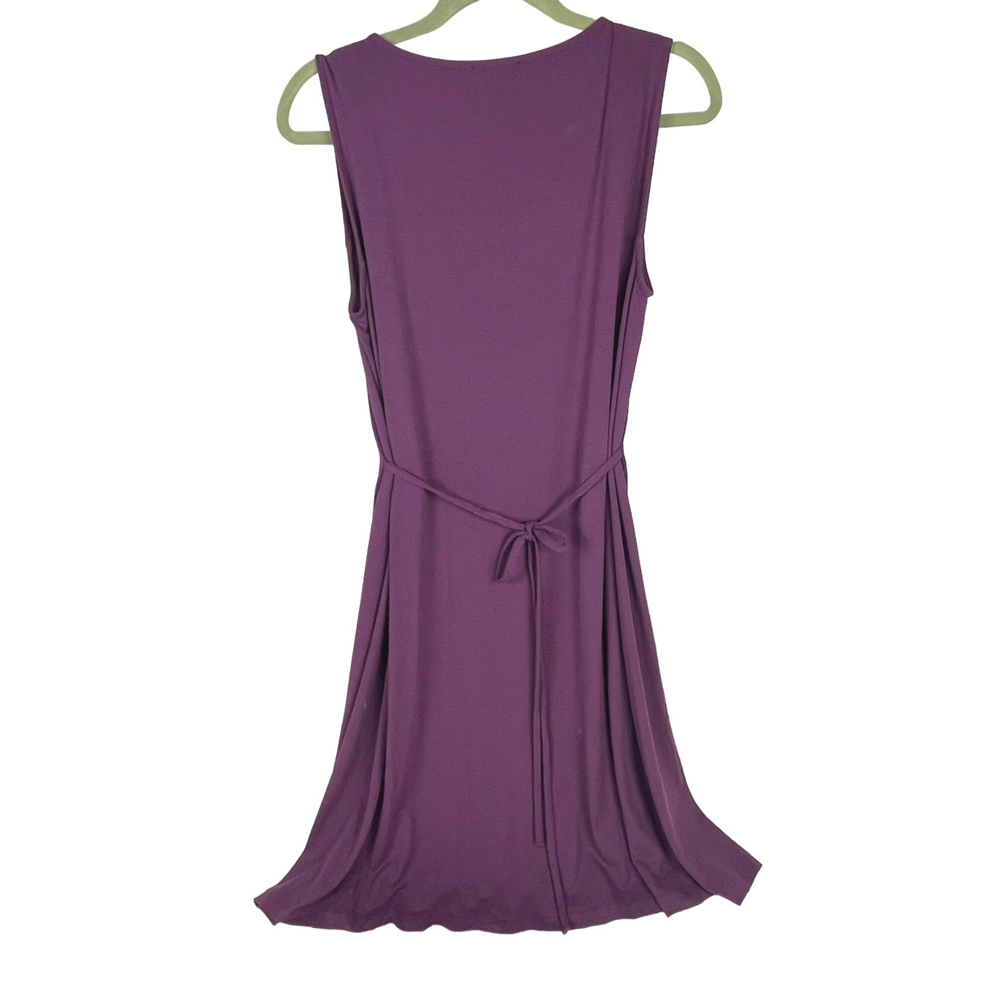 Eileen Fisher Eileen Fisher Sleeveless Dress Purple Jersey-Knit Sz. S Size S / US 4 / IT 40 - 3 Thumbnail