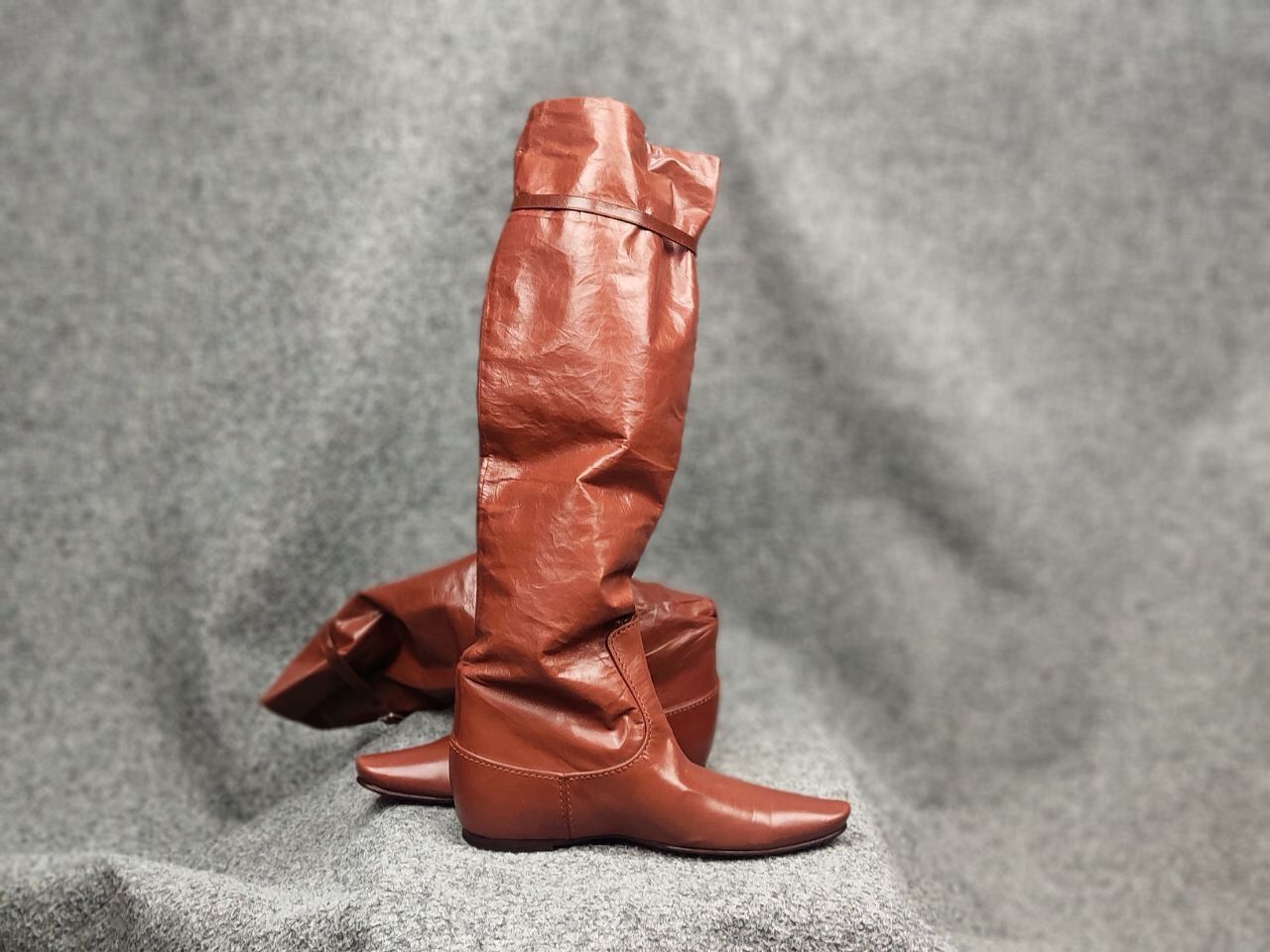 Bottega Veneta Rare Bottega Veneta High Riding Brown leather Light Boots Size US 6 / IT 36 - 16 Thumbnail
