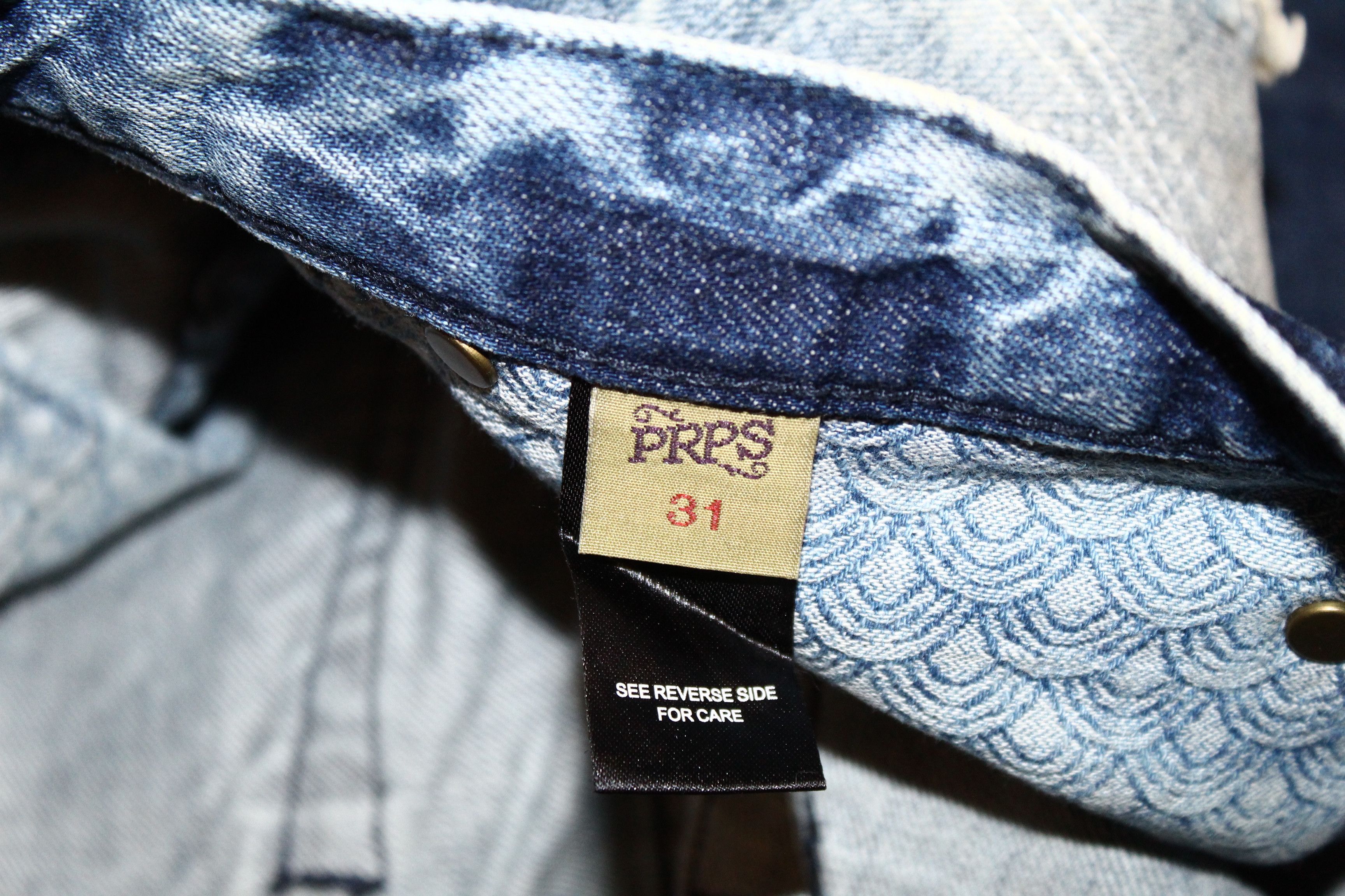 Prps PRPS Donwan Harrell Distressed Patchwork Rip Repair Denim Size US 31 - 9 Thumbnail
