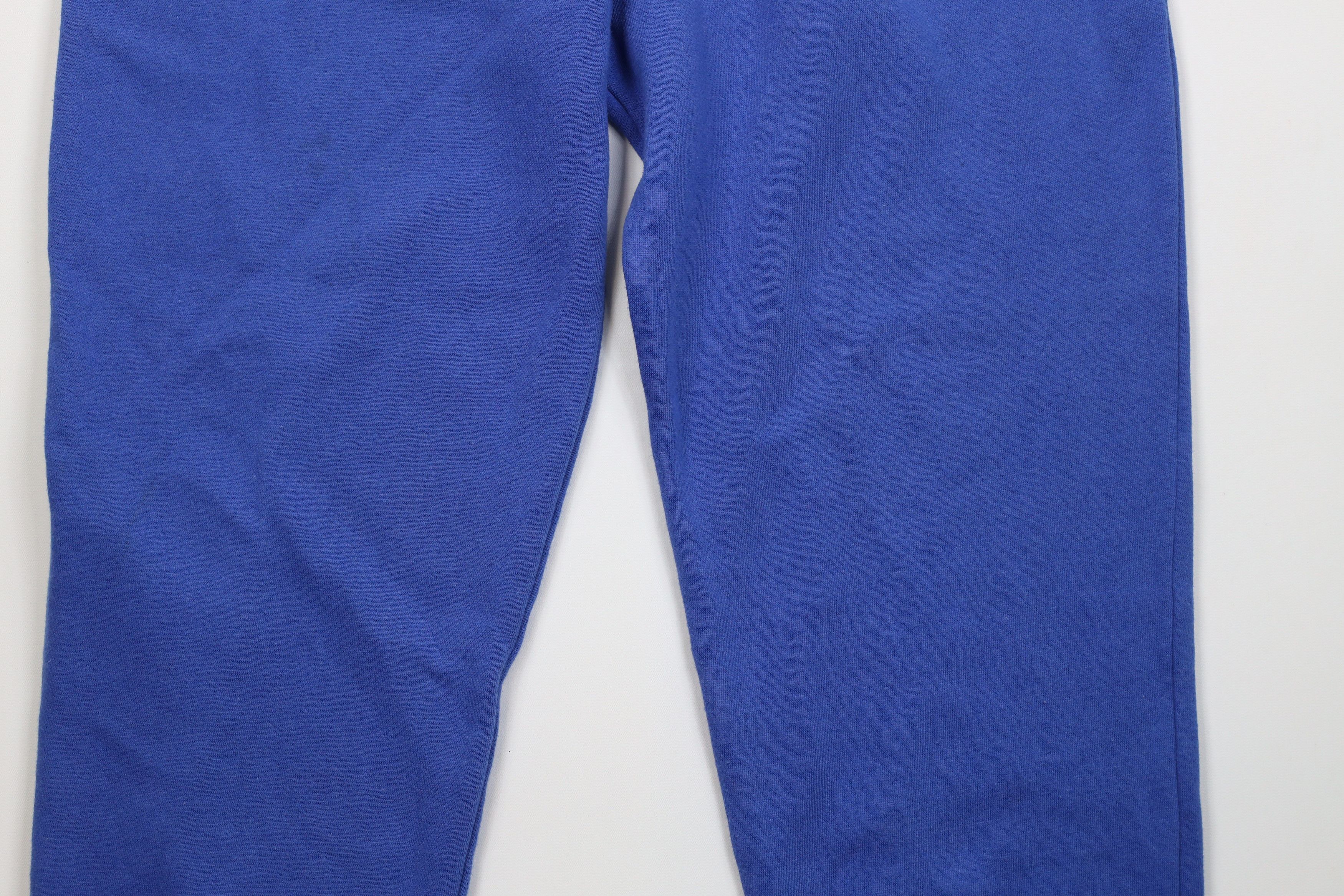 Express Vintage 90s Express Cuffed Sweatpants Joggers Royal Blue Size 29" - 4 Thumbnail
