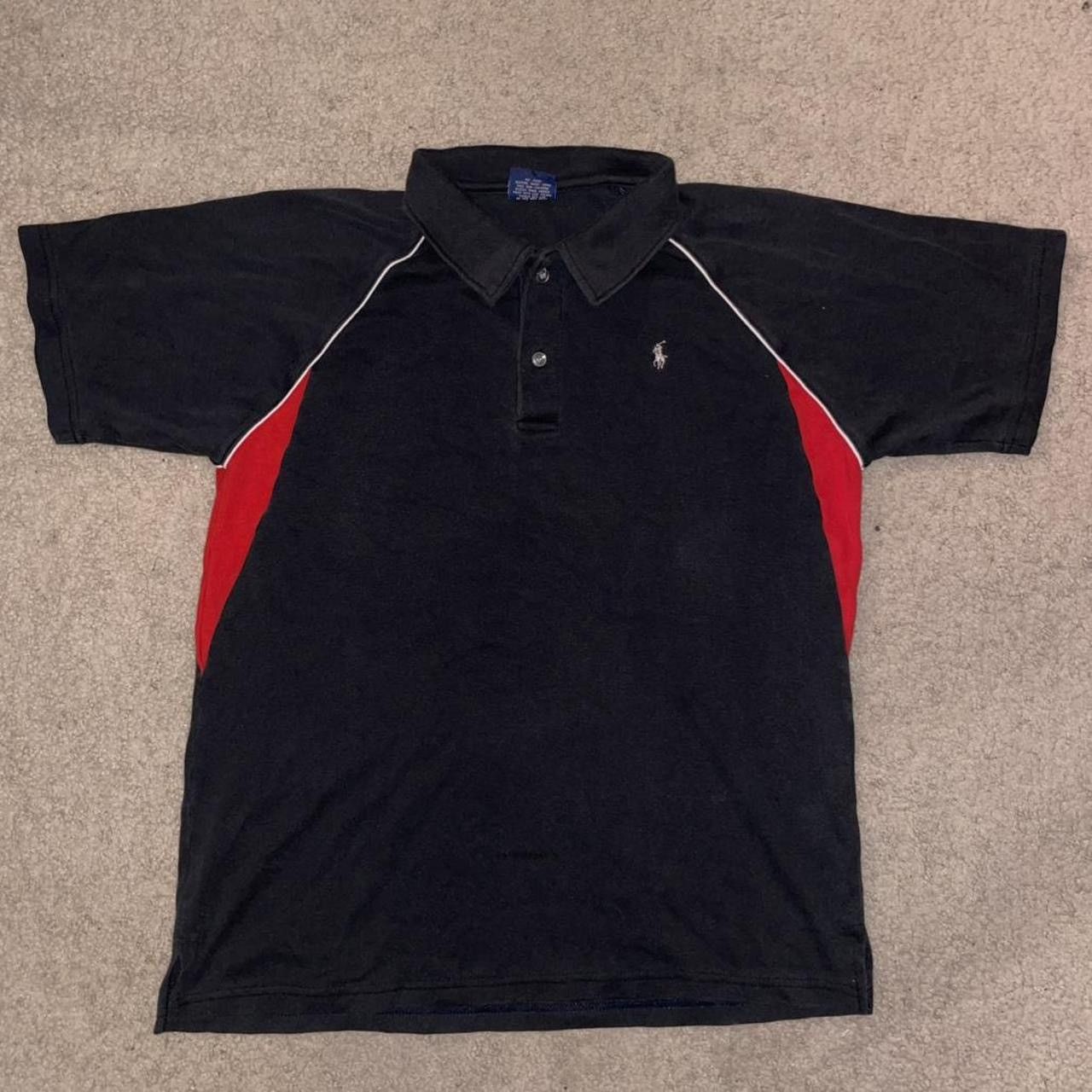 Vintage Ralph Lauren Polo Sport webbed piping polo shirt