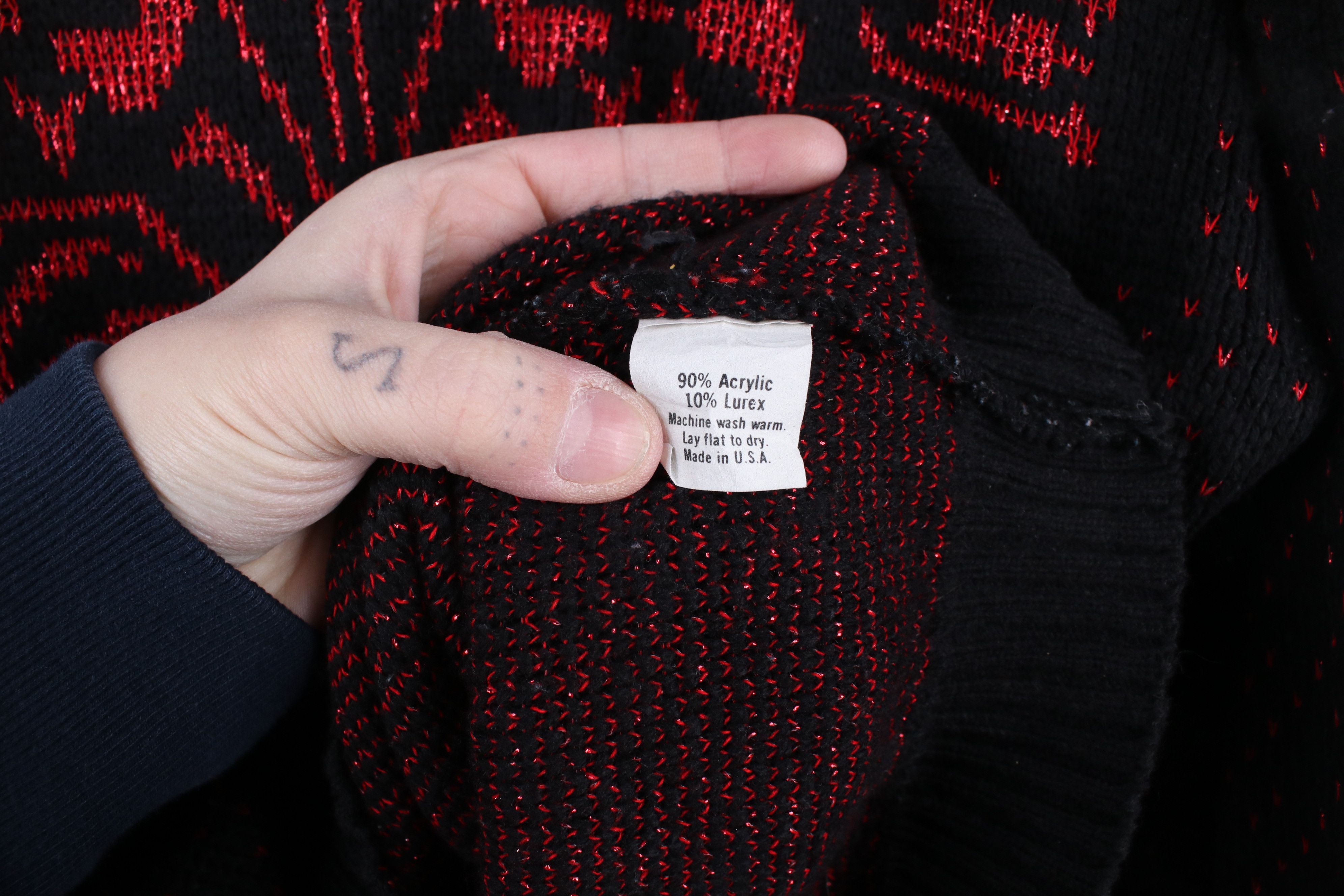 Vintage Vintage 90s Streetwear Abstract Flower Knit Sweater USA Size L / US 10 / IT 46 - 5 Thumbnail