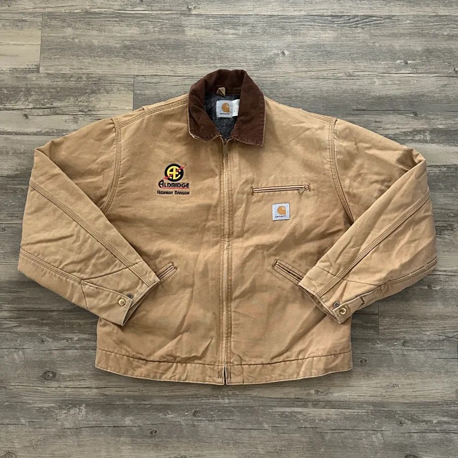 Carhartt Vintage Carhartt J01 BRN Brown Detroit Blanket Lined