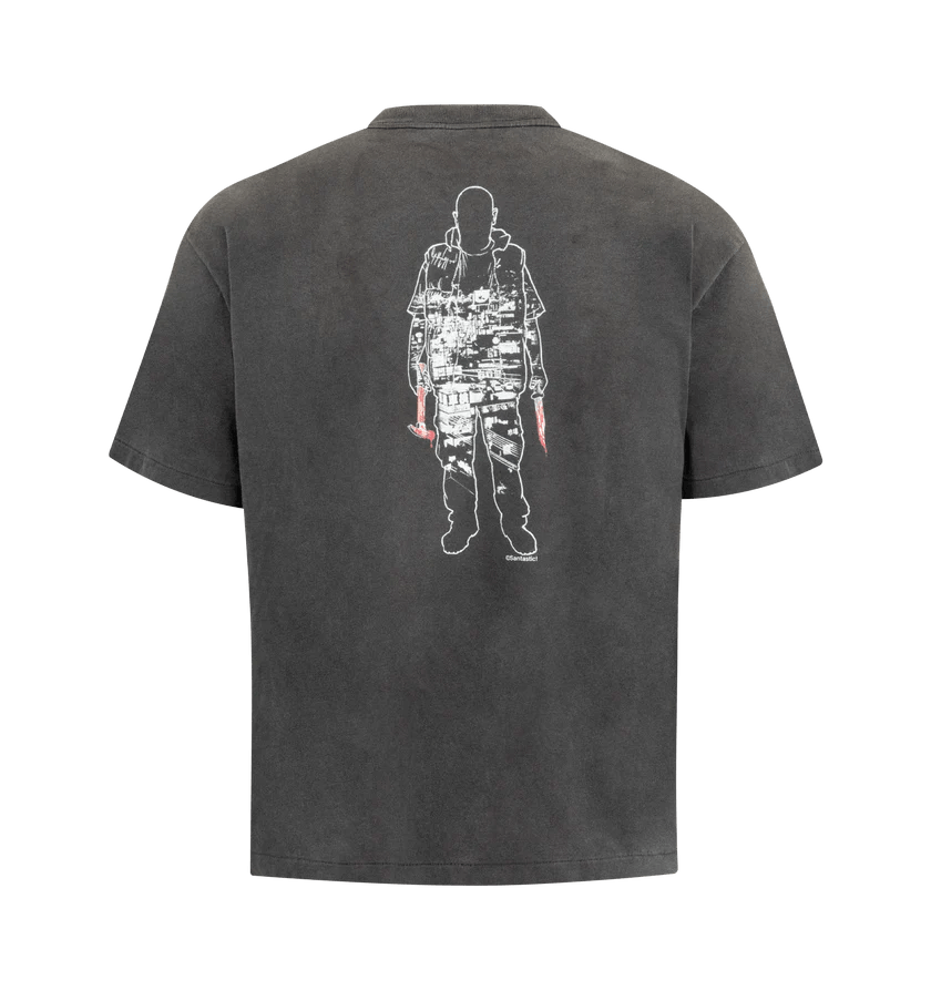 Saint Michael o1h1sh11225 Gs Tee in Black Size US M / EU 48-50 / 2 - 2 Thumbnail