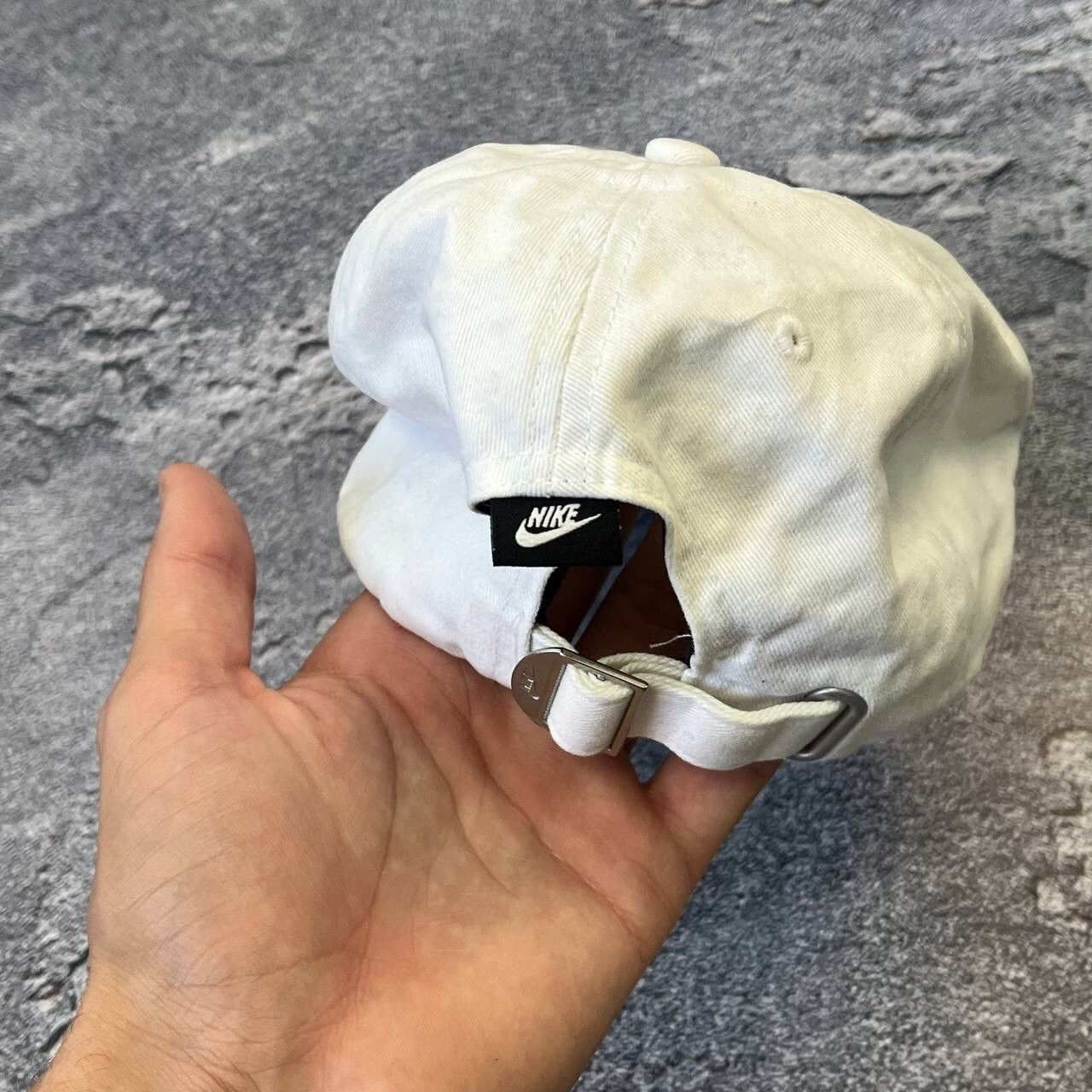 Nike × Nike ACG Vintage 90s White Nike Big swoosh Cap Hat,Y2K Size ONE SIZE - 6 Thumbnail
