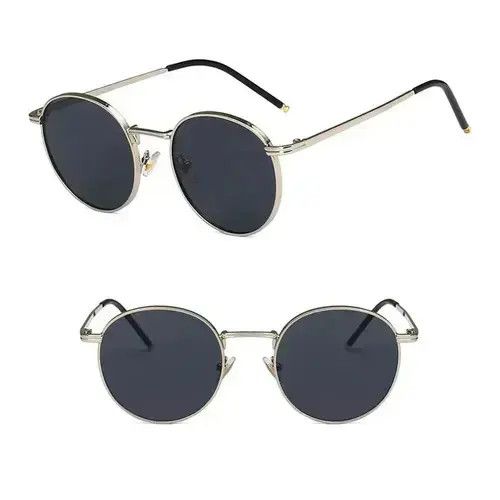 Electric Visual Vintage Round Sunglasses Metal Frame Sun Glasses Size ONE SIZE - 4 Thumbnail