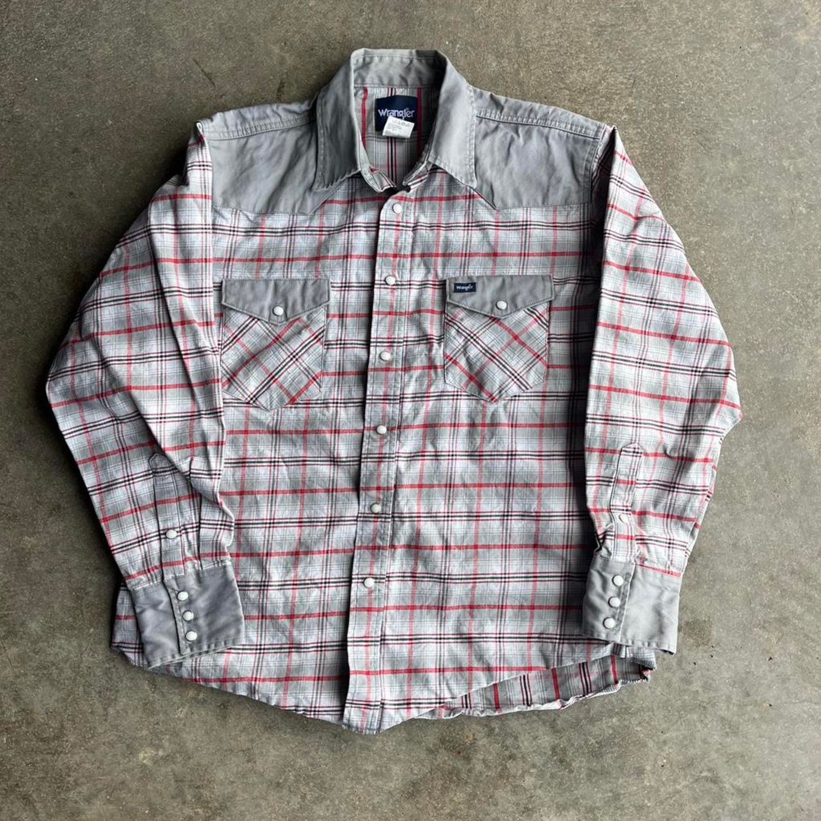 Wrangler 90s vintage wrangler western pearl snap jacket Size US XL / EU 56 / 4 - 1 Thumbnail