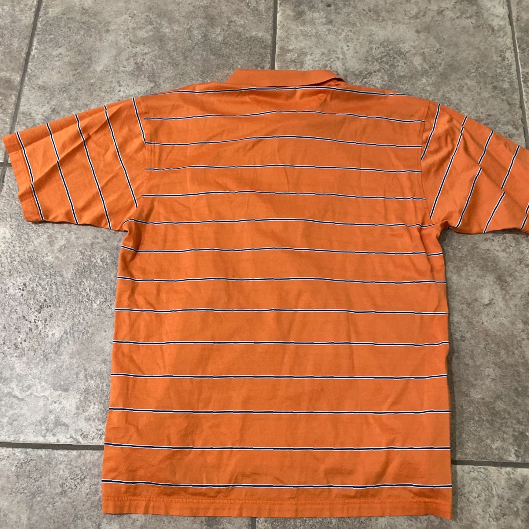 Vintage Bobby Jones Torry Pines Polo Shirt Mens Size L Orange Striped Golf Polo Shirt Size US L / EU 52-54 / 3 - 5 Thumbnail