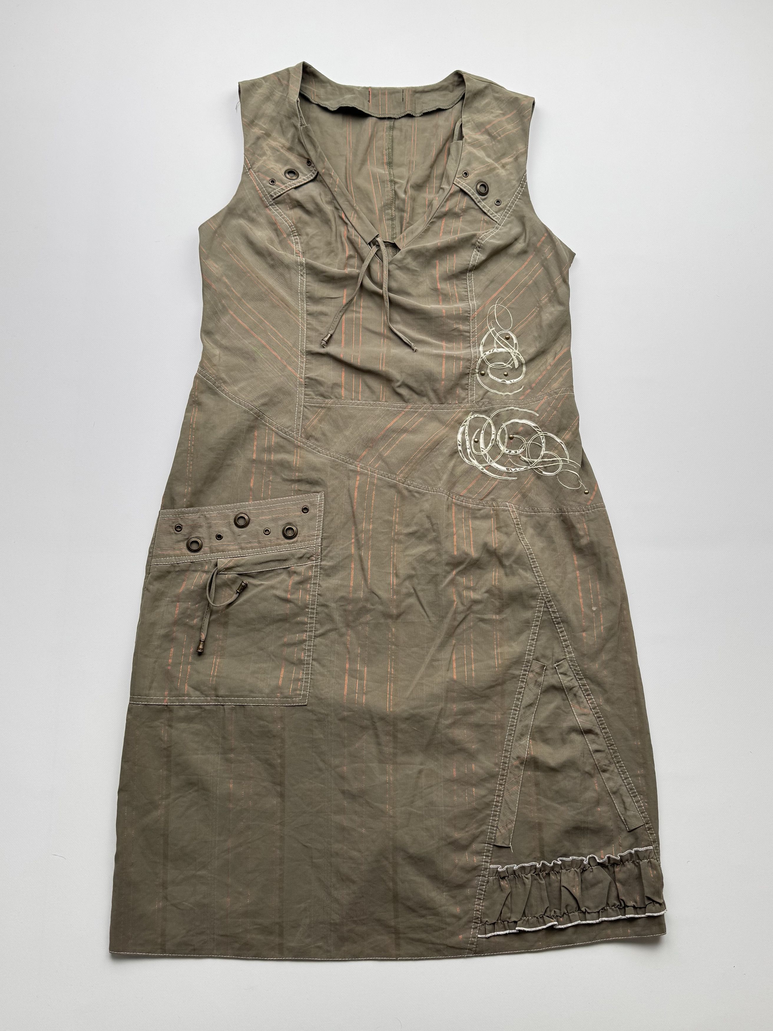 Vintage Vintage Maxi Dress B143(V209)E2 Size L / US 10 / IT 46 - 1 Thumbnail