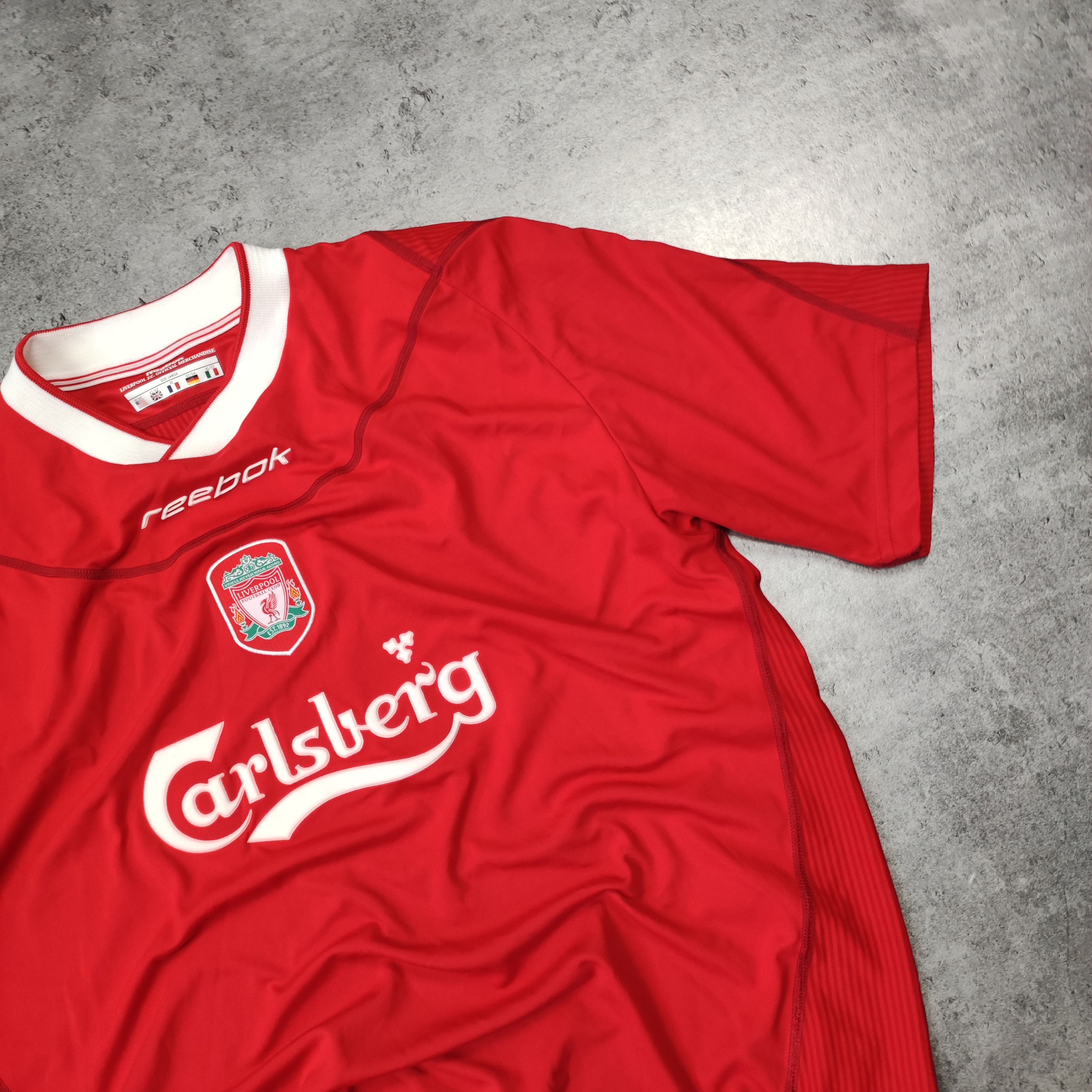 Vintage Vintage OG Rare 2002 Reebok Liverpool FC Home Jersey Size US XL / EU 56 / 4 - 3 Thumbnail