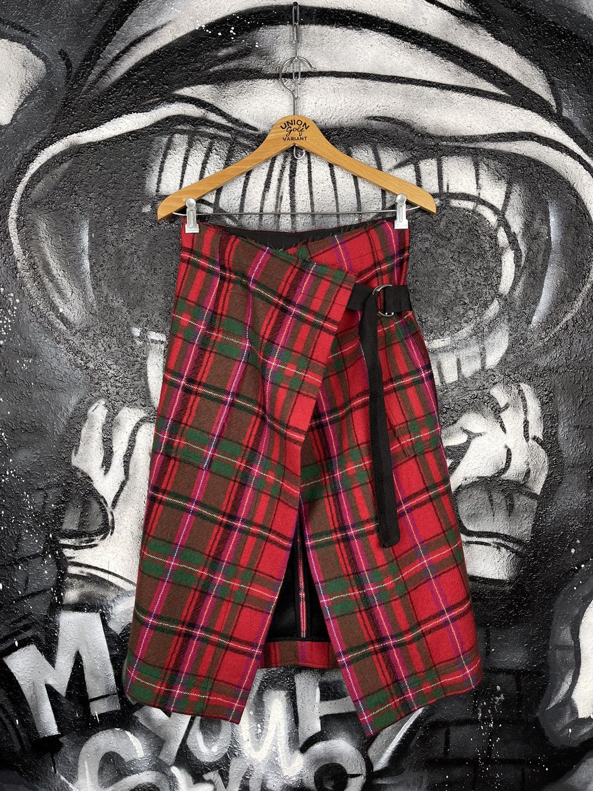 Moncler Moncler Genius 1952 Gonna Plaid Virgin Wool Wrapped Skirts Size 27" / US 4 / IT 40 - 2 Thumbnail