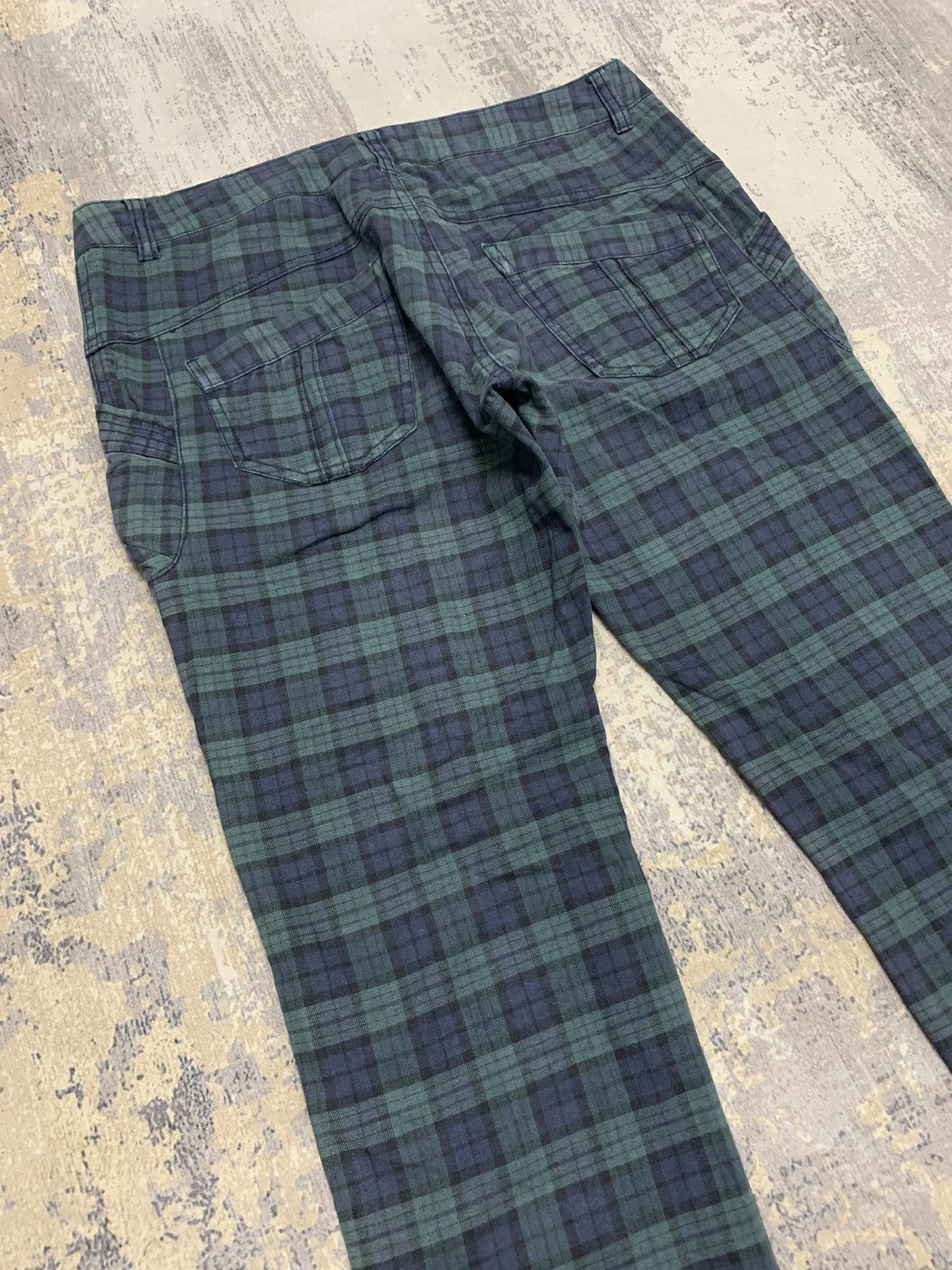 Japanese Brand Japanese Brand Masaki Matsushima Green Checkered Pant Size US 32 / EU 48 - 11 Thumbnail