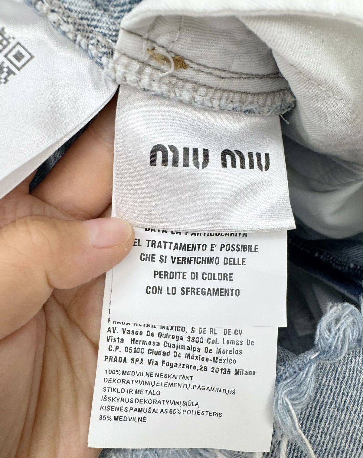 Miu Miu Miumiu denim shorts Size 24" / US 00 / IT 34 - 7 Thumbnail