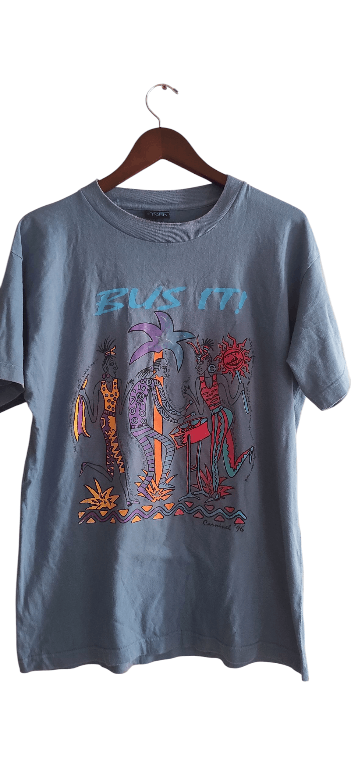 Other Vintage "BUS IT "1996 Carnival Tour Art T Shirt Size US L / EU 52-54 / 3 - 1 Thumbnail
