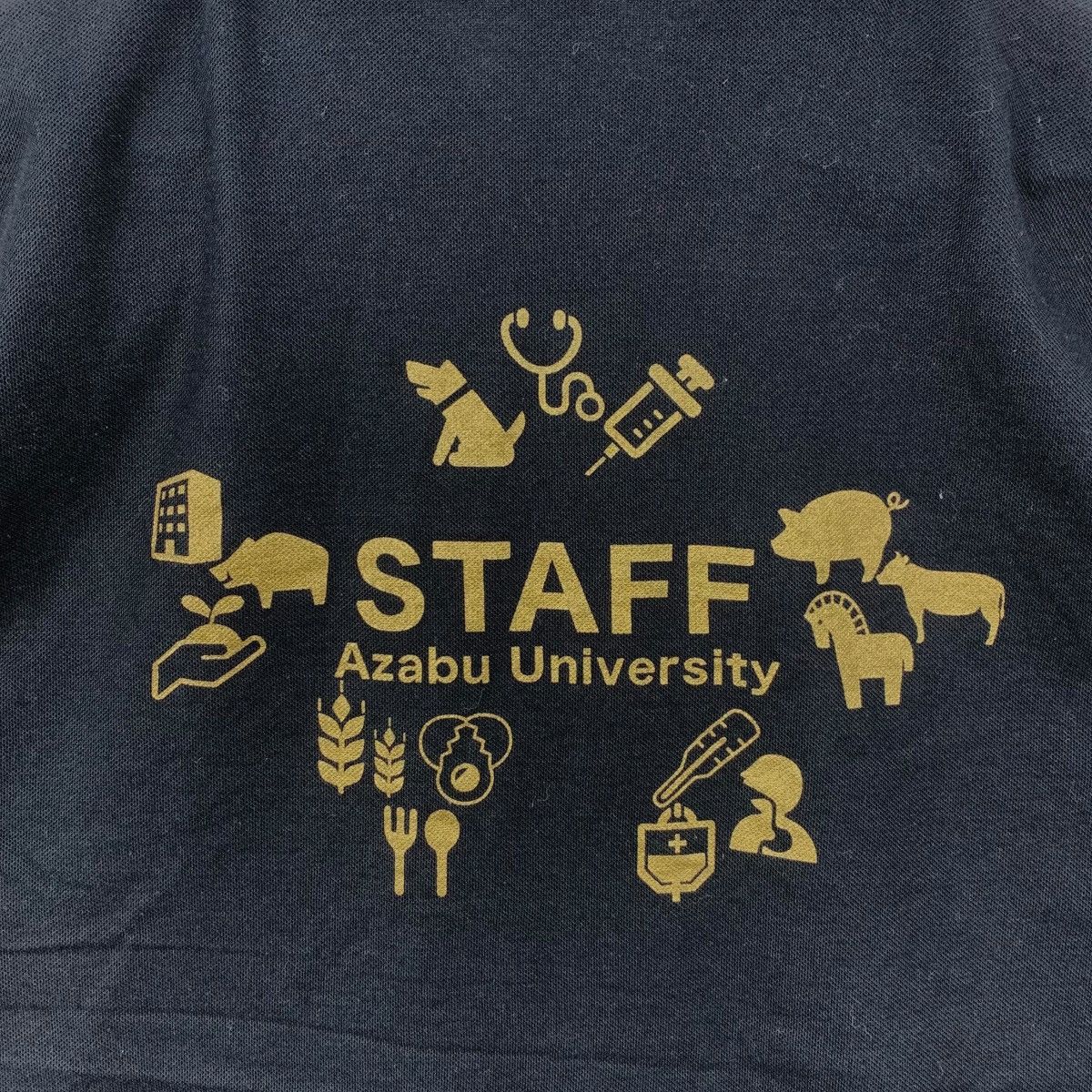 Vintage AZABU UNIVERSITY JAPAN Private Collegiate Staff Polo Tee Size L / US 10 / IT 46 - 2 Thumbnail