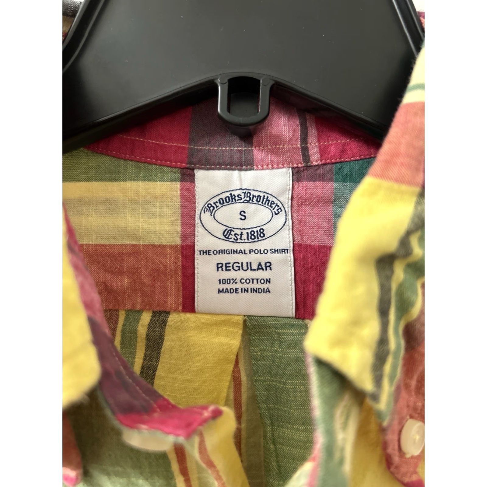 Brooks Brothers Brooks Brothers Button-Down Shirt Mens S Red Plaid Long Sleeve Pocket Colorful Tropical 29” Classic Regular Size US S / EU 44-46 / 1 - 4 Thumbnail