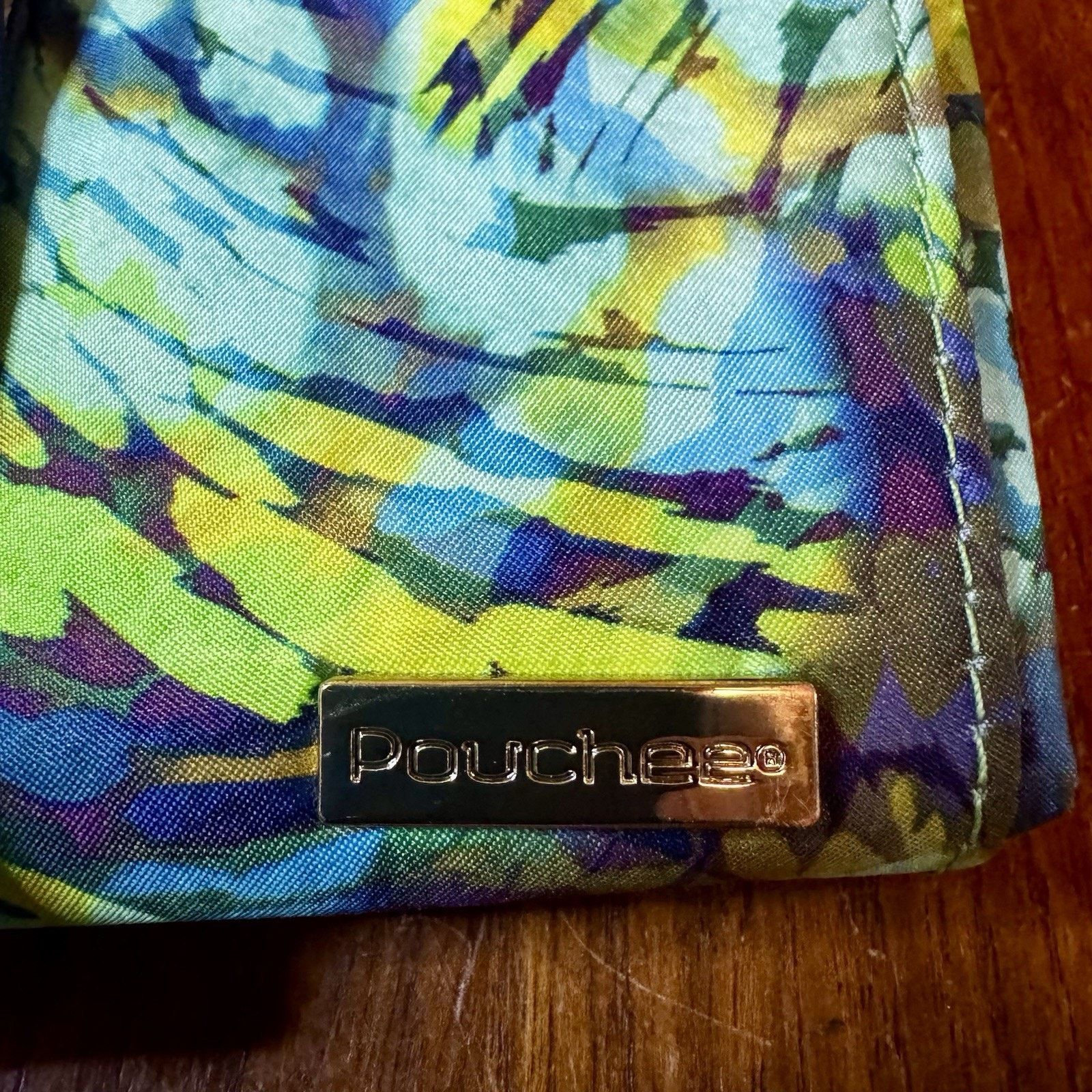 & Other Stories Pouchee Crossbody Bag Blue Faux Snakeskin Floral Purse Size ONE SIZE - 2 Thumbnail