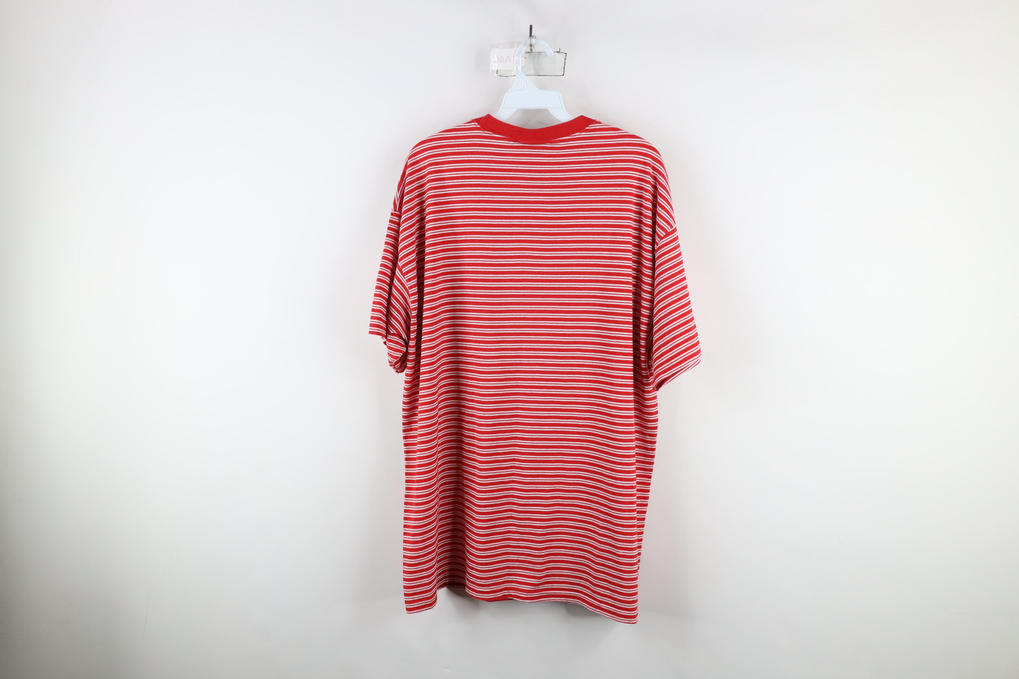 Vintage Vintage 90s Streetwear Blank Candy Cane Striped T-Shirt Size US L / EU 52-54 / 3 - 8 Thumbnail