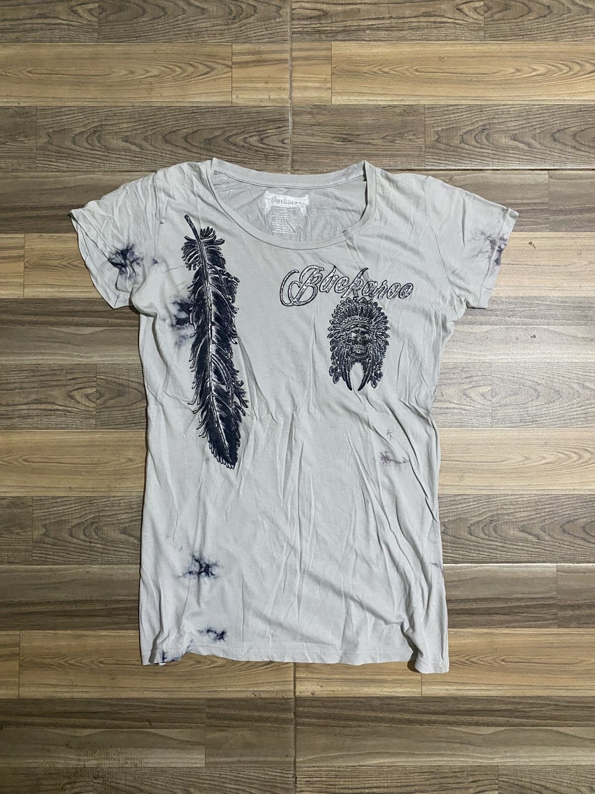 Japanese Brand × Vintage IF SIX WAS NINE STYLE SKULL BY BUCKAROO SHORT SLEEVE TEE Size S / US 4 / IT 40 - 3 Thumbnail