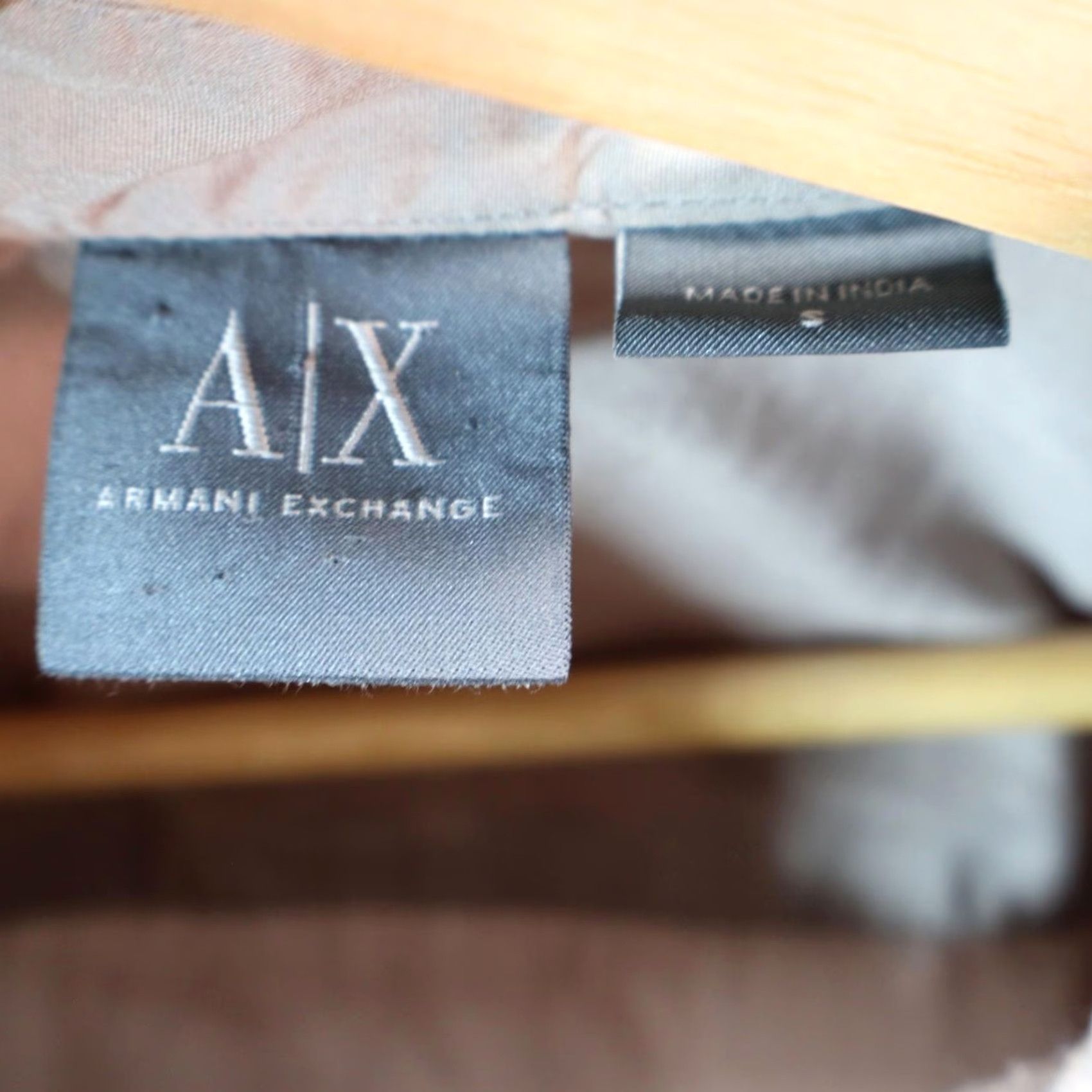 Armani Exchange Armani Exchange AX Shirt Men S Beige Button-Down Collared Long Sleeve Linen Solid Regular Model AX Designer Shirt Size US S / EU 44-46 / 1 - 4 Thumbnail