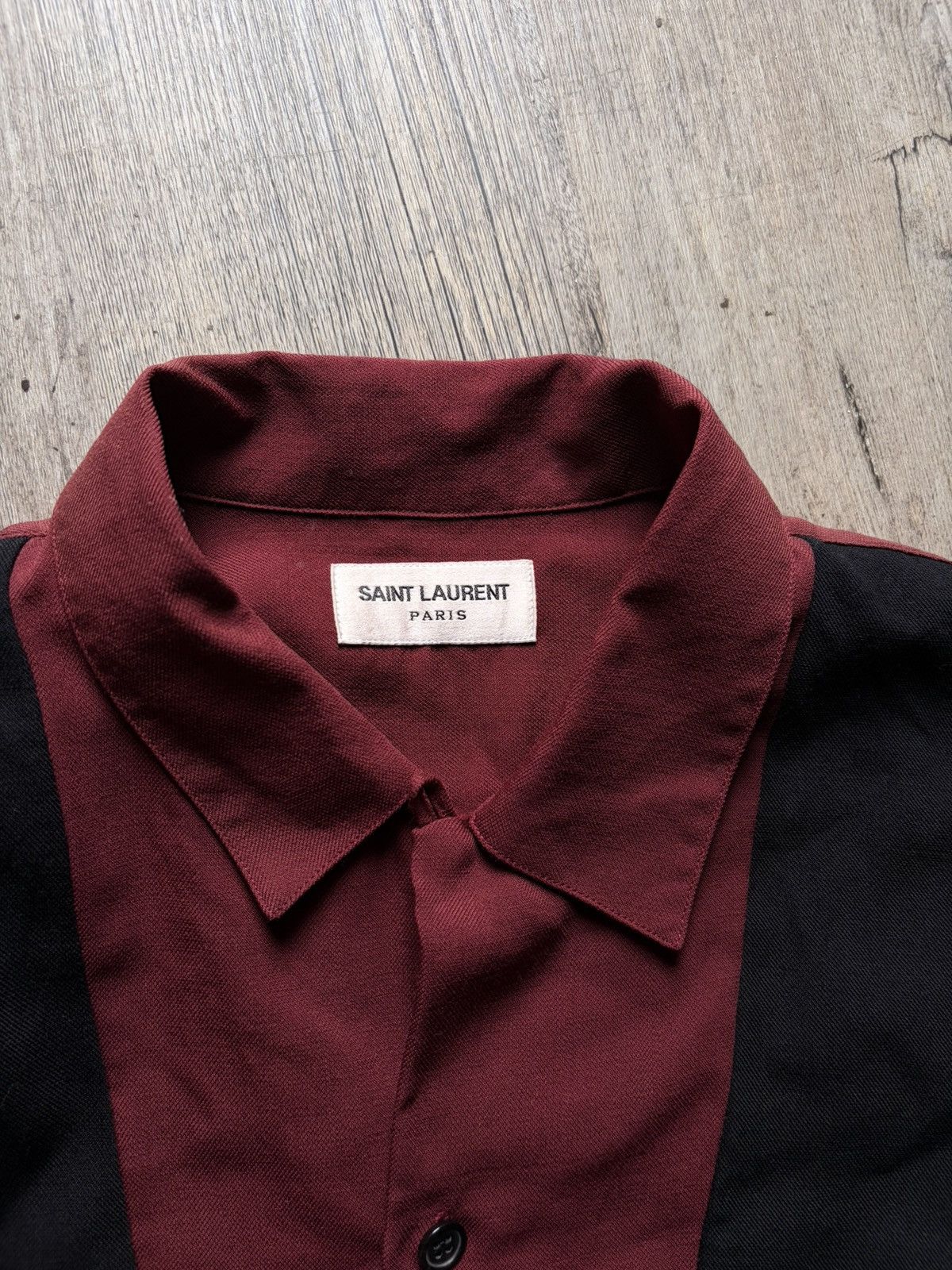 Saint Laurent Paris SS14 Saint Laurent Sample bowling style Shirt Size US L / EU 52-54 / 3 - 4 Thumbnail
