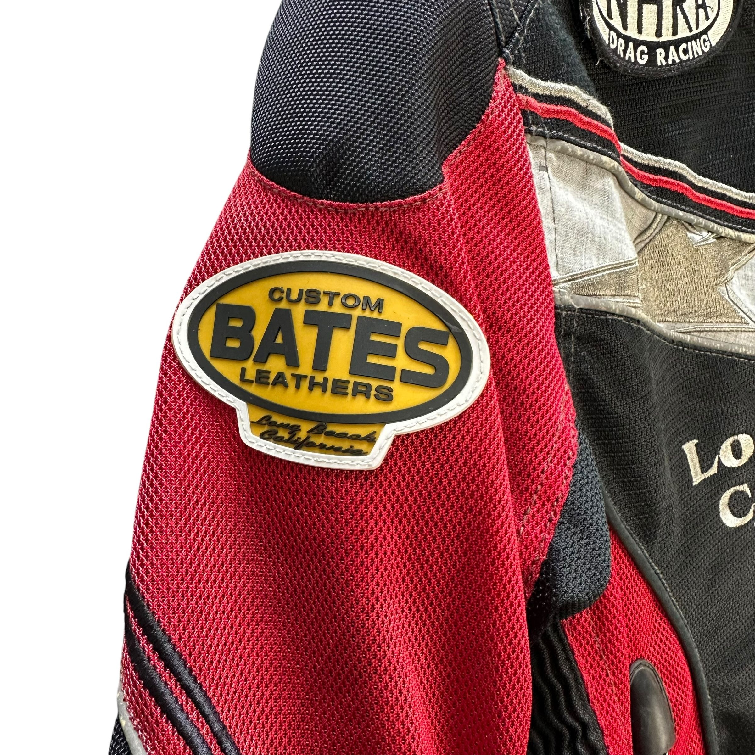 Vintage CUSTOM BATES LEATHERS NHRA Drag Racing Jacket #A53-1234 Size US M / EU 48-50 / 2 - 8 Thumbnail