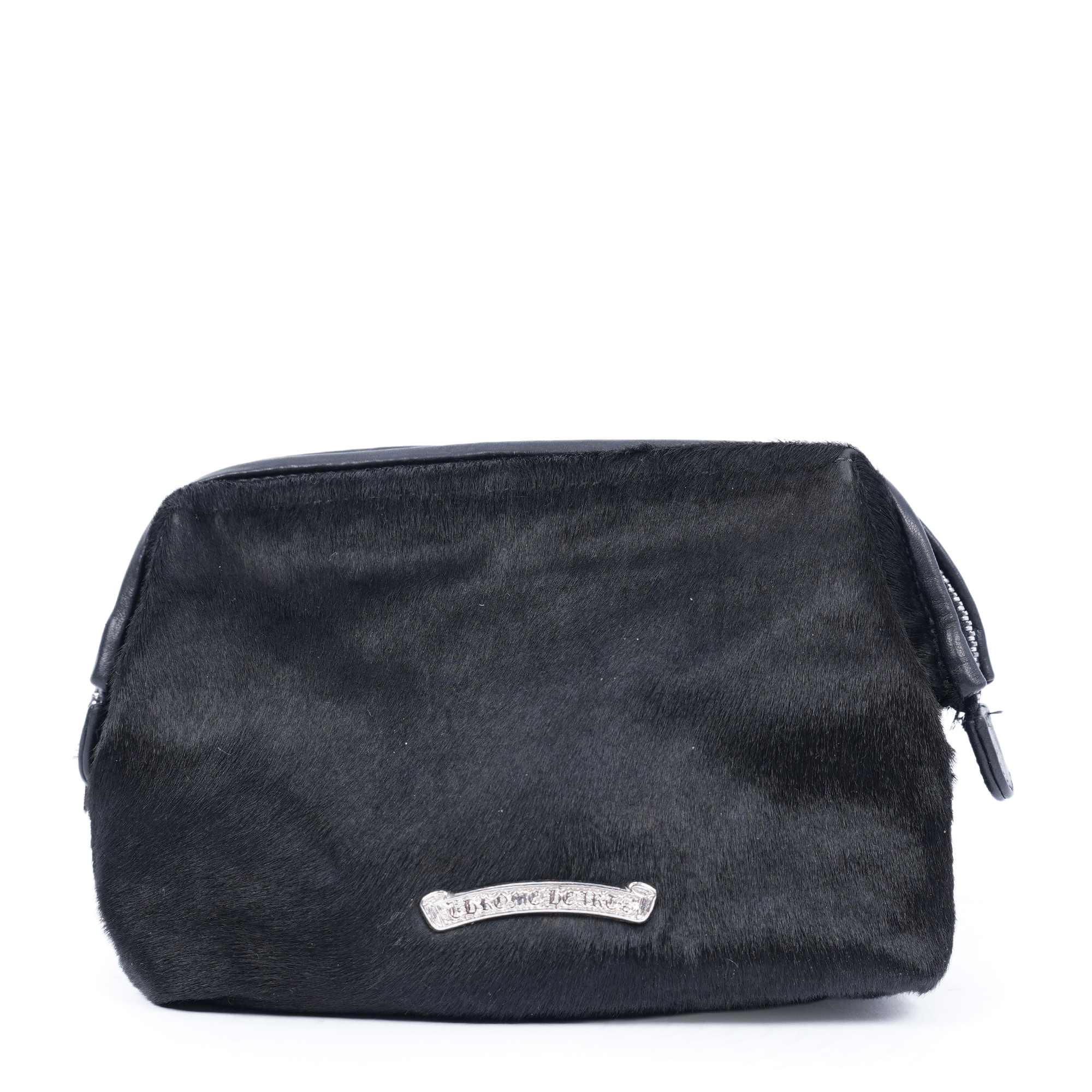 Chrome Hearts CHROME HEARTS PONY HAIR PATCH COSMETIC BAG Size ONE SIZE - 2 Thumbnail