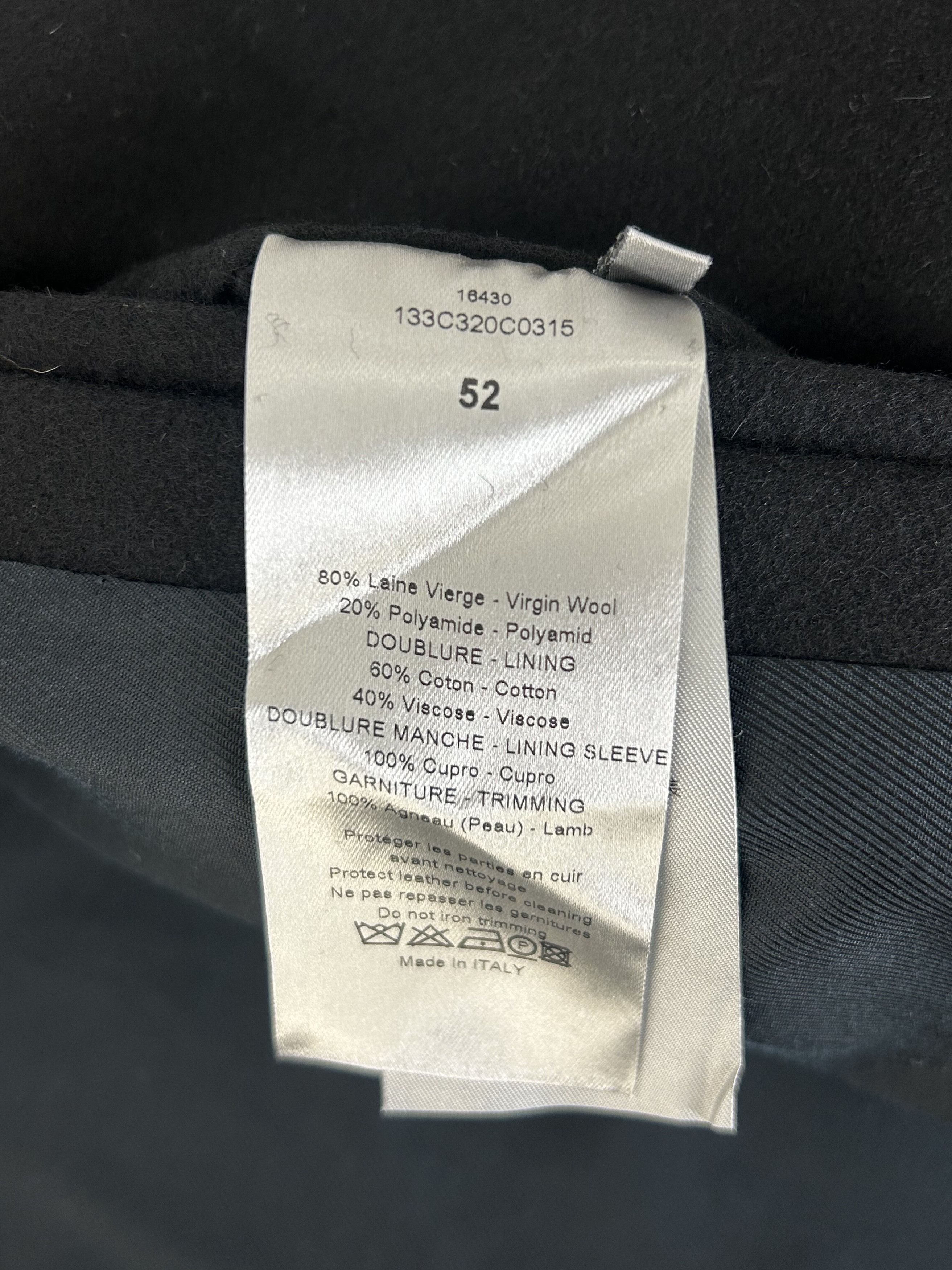 Dior Dior Homme Concealed Button Wool Top/Dress Coat Size US XL / EU 56 / 4 - 5 Thumbnail