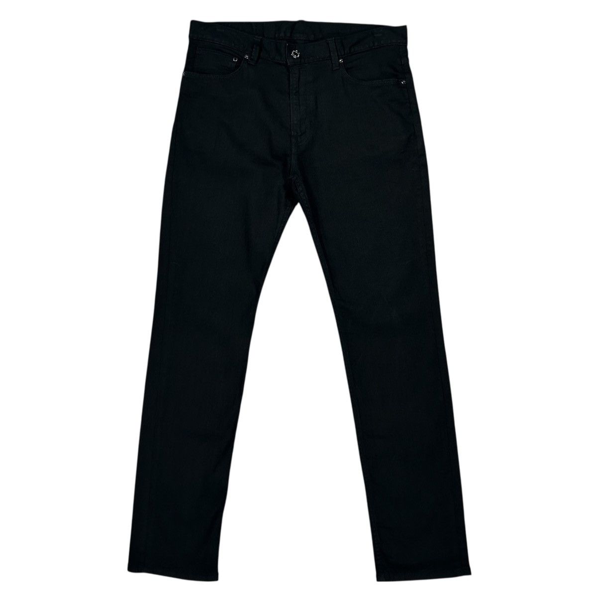 H&M H&M Mens Black Slim Fit Stretch Denim Jeans Size 34 Size US 34 / EU 50 - 2 Thumbnail