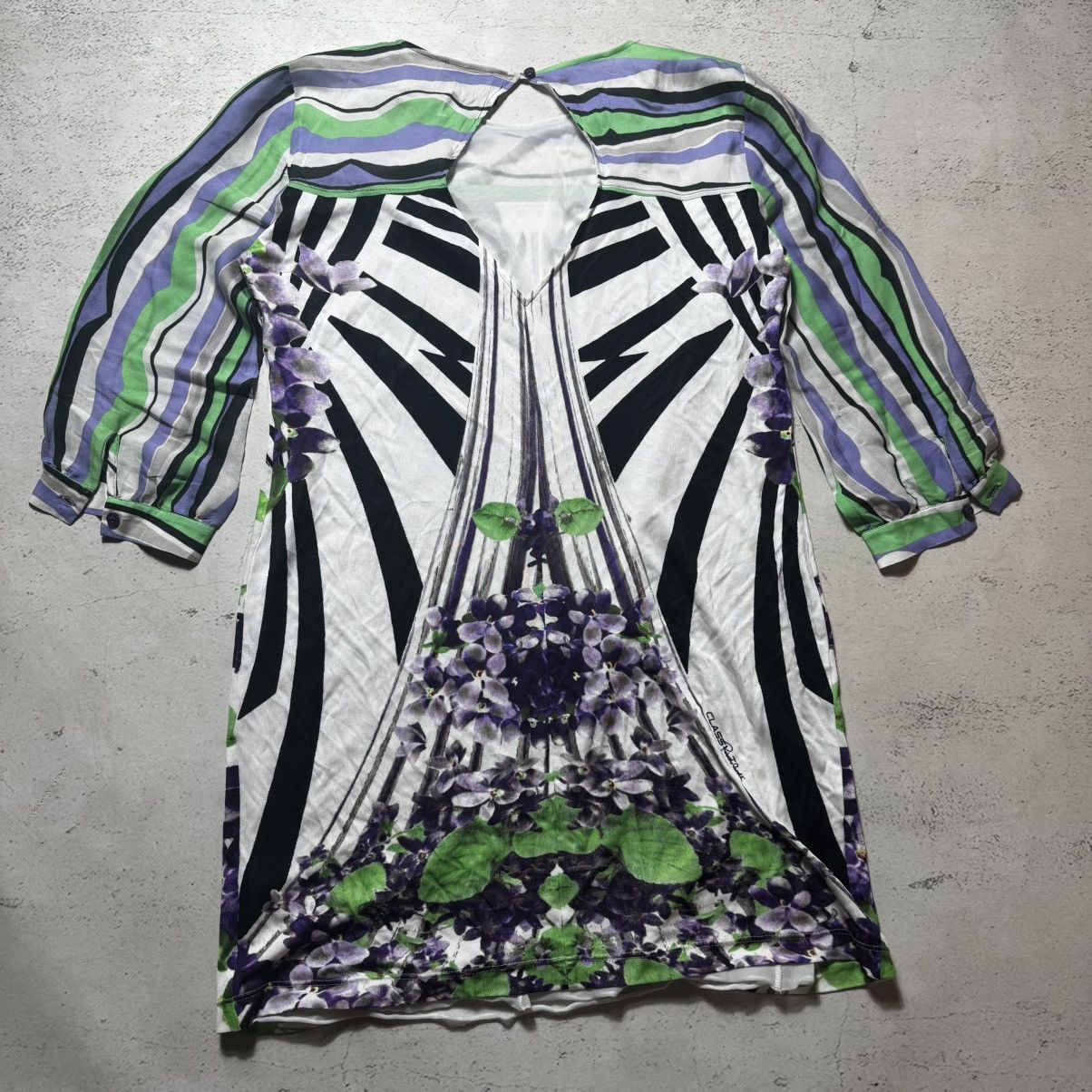 Just Cavalli × Roberto Cavalli vintage class roberto cavalli silk dress flowers print Size XL / US 12-14 / IT 48-50 - 8 Thumbnail