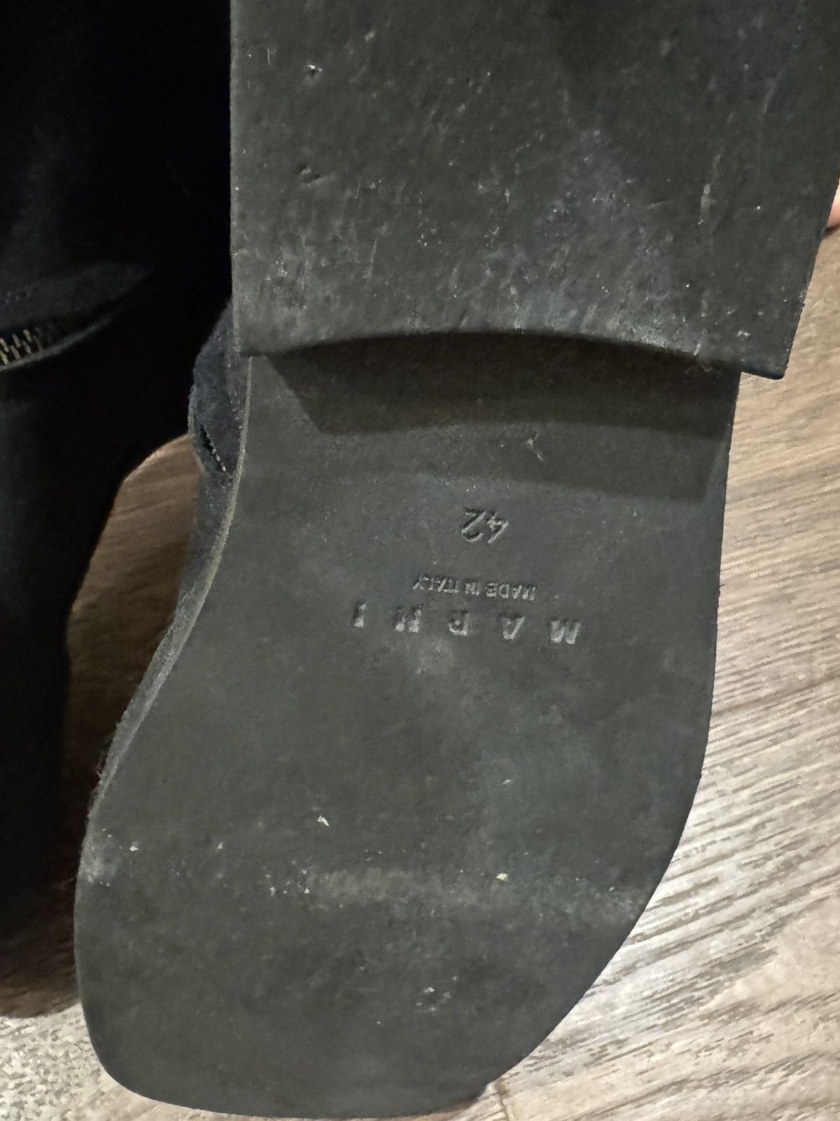 Marni Marni Square Toe Navy Suede Staple Ankle Boots Size US 9.5 / EU 42-43 - 5 Thumbnail