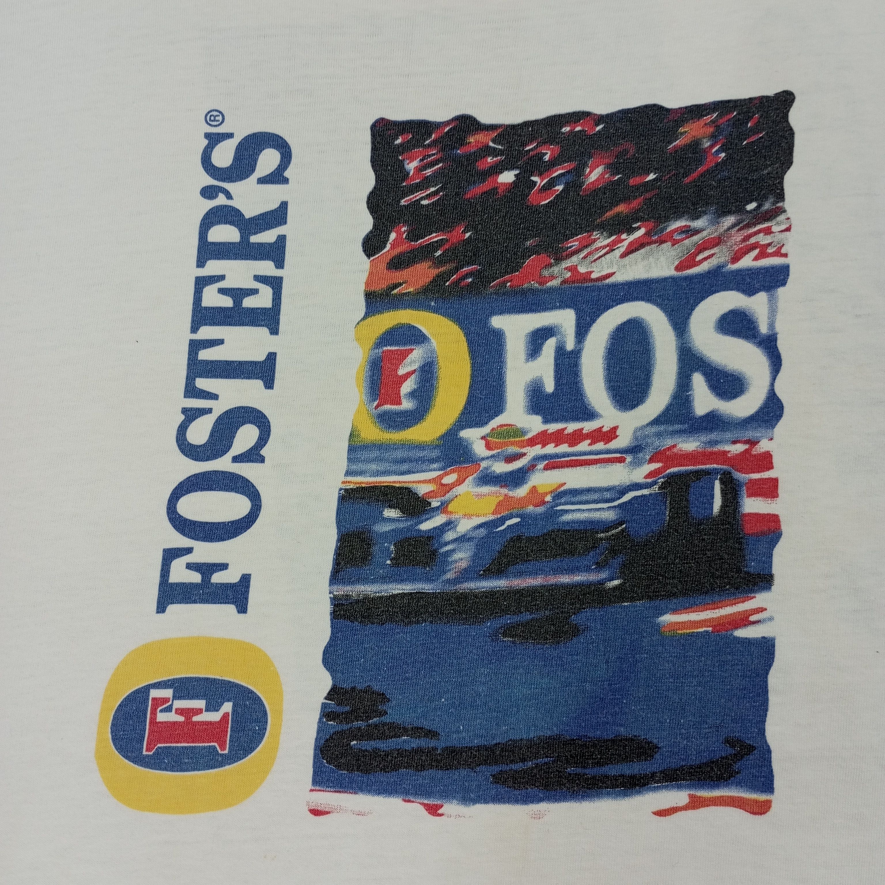 Vintage Foster's Racing Formula One F1 Tour Vintage Tshirt Size US M / EU 48-50 / 2 - 2 Thumbnail